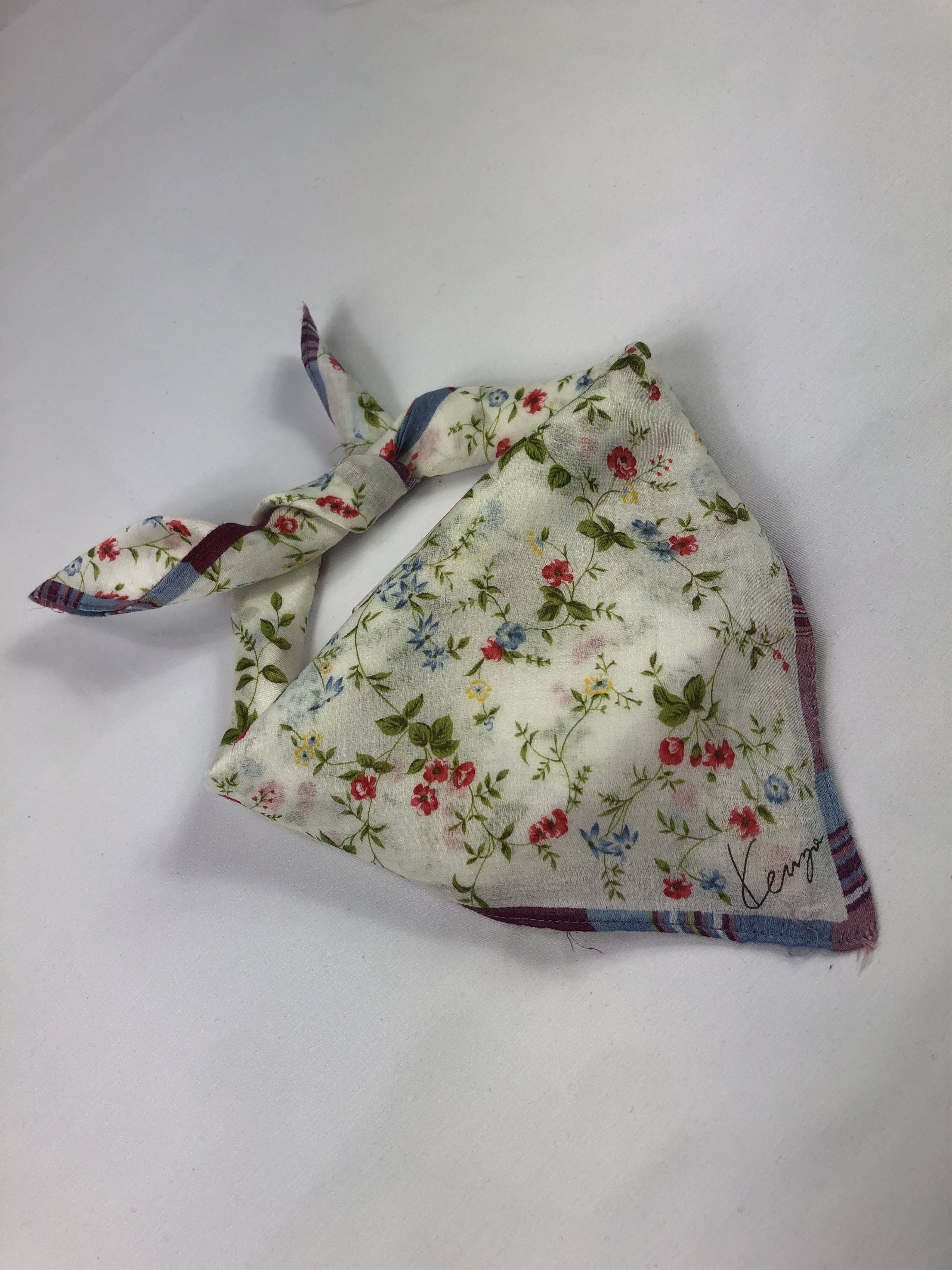 Kenzo × Vintage Kenzo Floral Handkerchief / Bandana / Neckerchief Size ONE SIZE - 2 Thumbnail