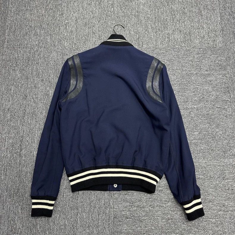 Saint Laurent Paris Saint Laurent Paris Blue and black patchwork baseball unif Size US S / EU 44-46 / 1 - 4 Thumbnail