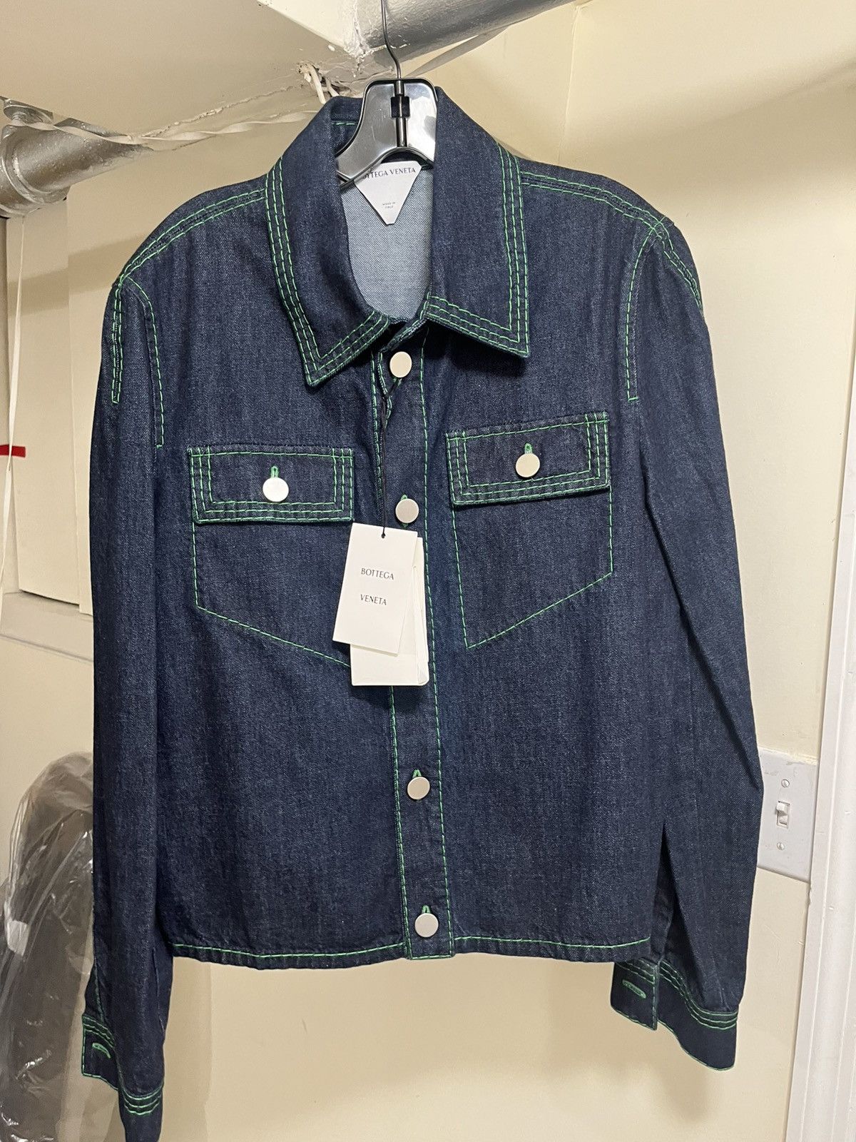 Bottega Veneta Bottega Veneta Denim Trucker Jacket Sz 50 Size US M / EU 48-50 / 2 - 1 Thumbnail