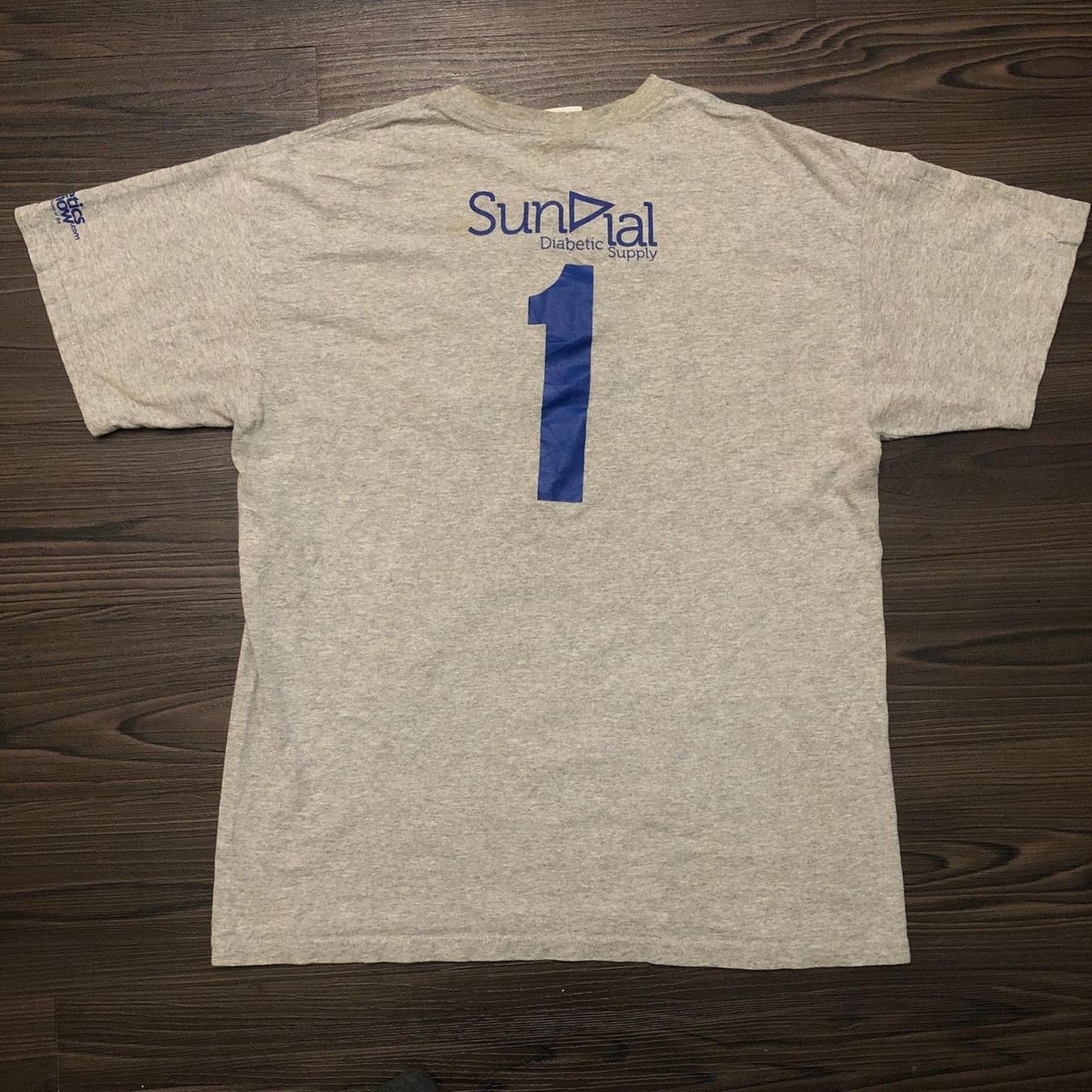 Gildan Men’s Grey ‘On Deck JDRF Baseball’ Dedication Graphic Tee Size US L / EU 52-54 / 3 - 2 Thumbnail