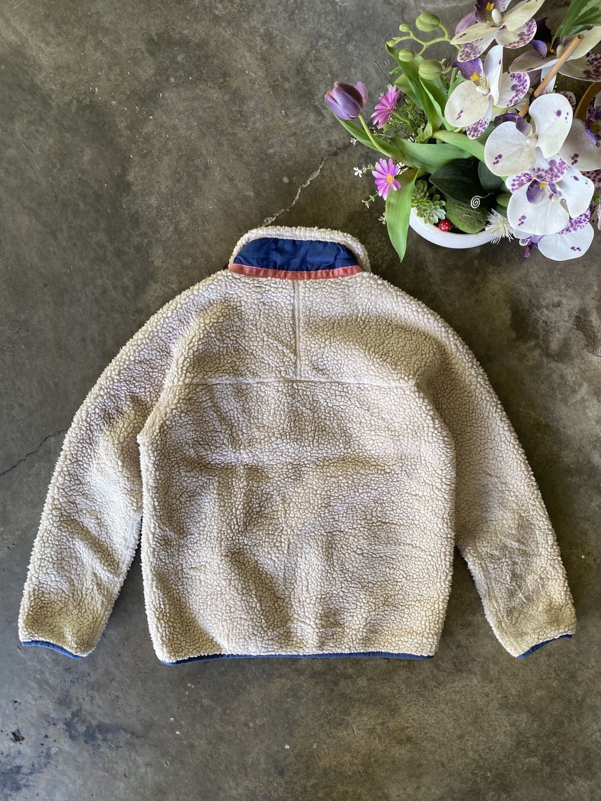 Patagonia Patagonia Creme Tone Outdoor Fleece Jacket XF 41 for Women 🔥 Size L / US 10 / IT 46 - 12 Thumbnail