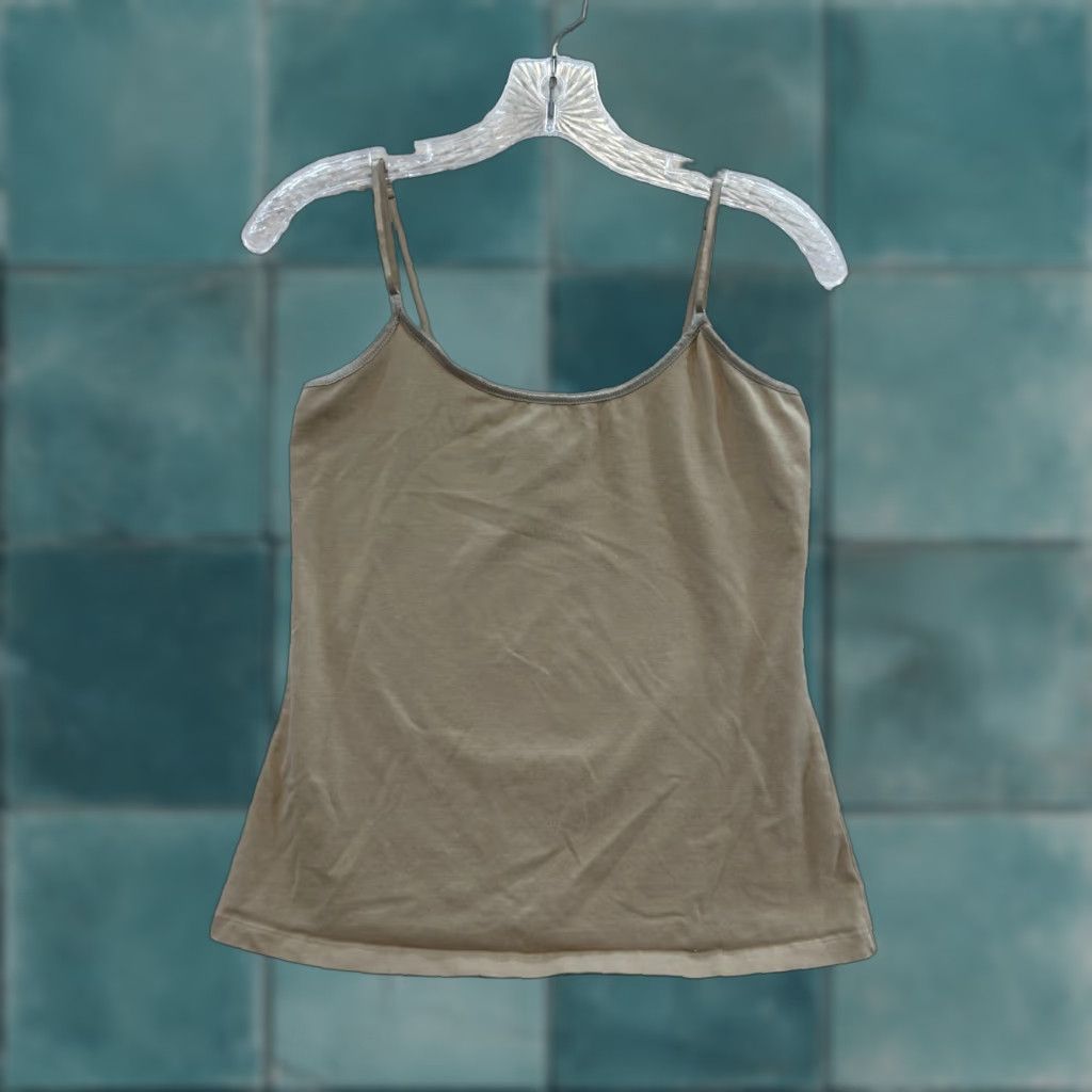Vintage VINTAGE Marianne Camisole Tank Top Shirt L Beige Grunge Boho Fairy Y2K Burnished Beige Large Size L / US 10 / IT 46 - 1 Thumbnail