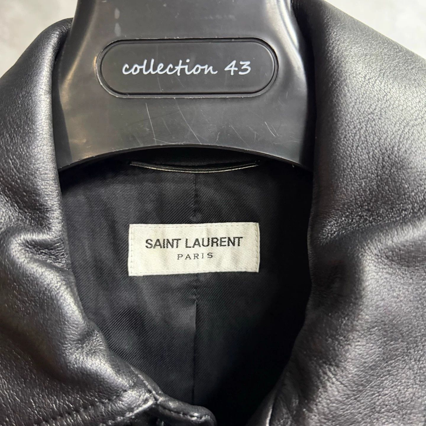 Saint Laurent Paris Saint Laurent Black Leather Jacket Size US S / EU 44-46 / 1 - 3 Thumbnail