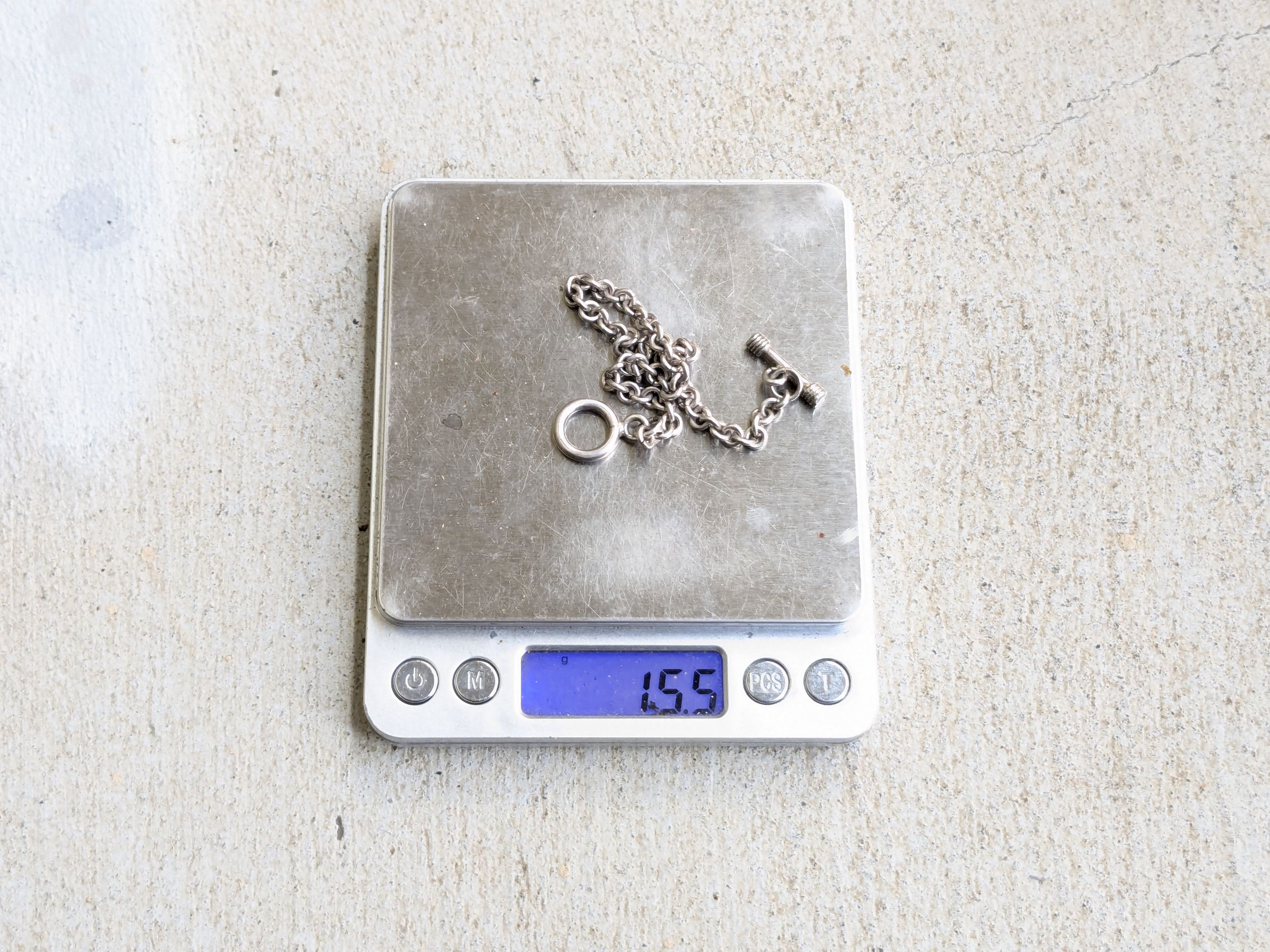 Jewelry Vintage Sterling Silver Bracelet Rolo Round 8.25" Chain Link Size ONE SIZE - 12 Thumbnail