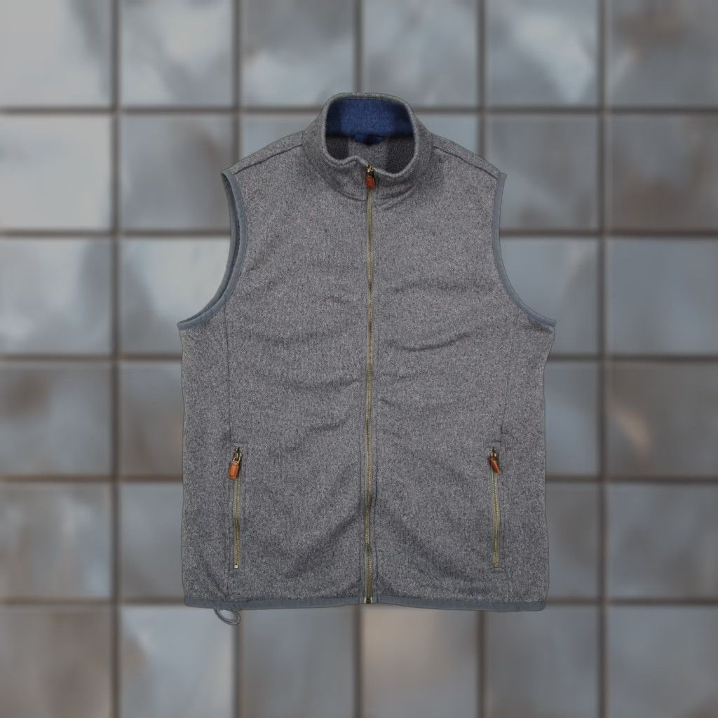 Vineyard Vines Vineyard Vines Vest Mens Medium Gray Fleece Full Zip Hike Travel Golf Work Size US M / EU 48-50 / 2 - 1 Thumbnail