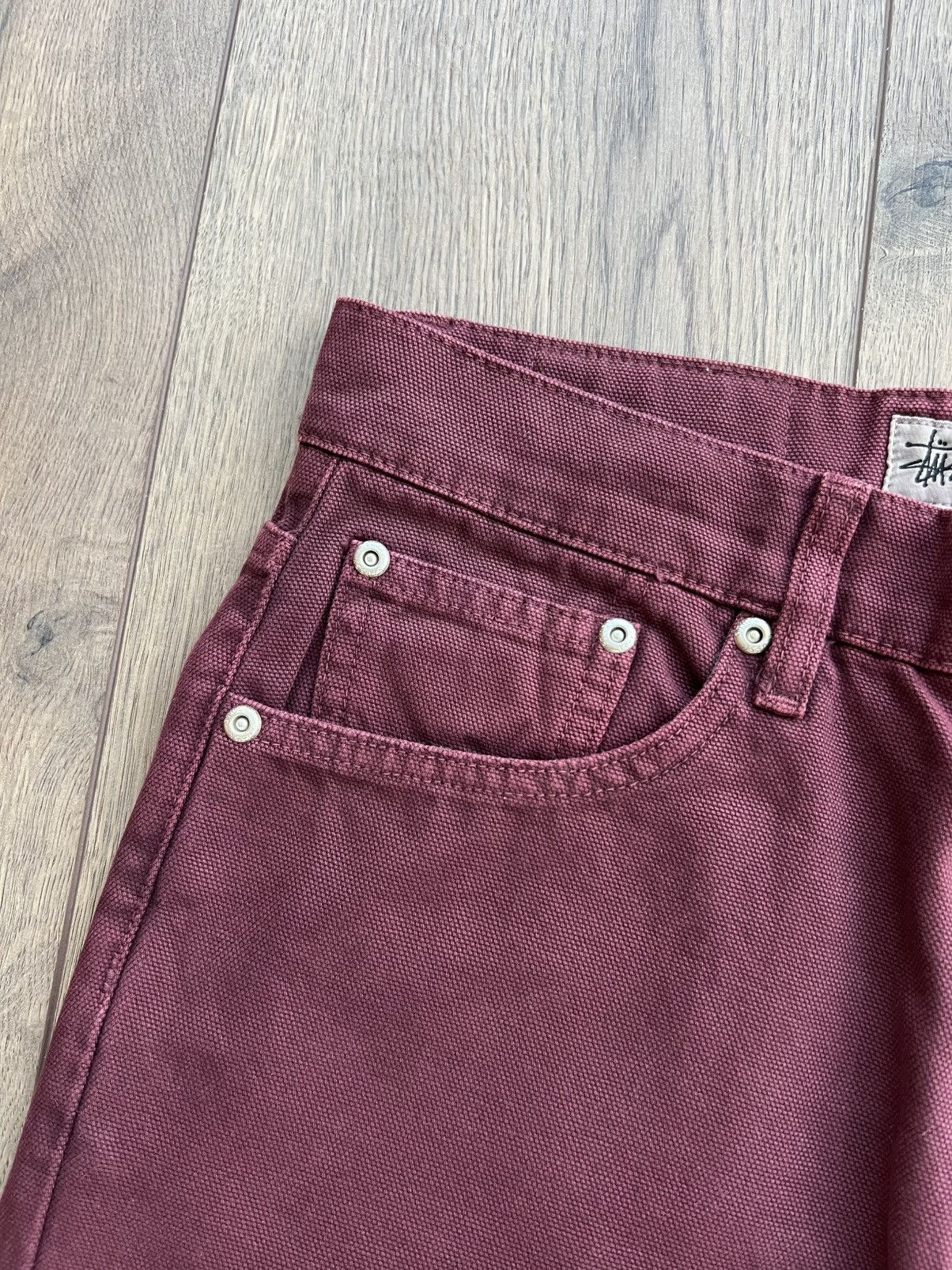 Stussy Stussy Classic Jean Washed Canvas Wine 30 Size US 30 / EU 46 - 12 Thumbnail