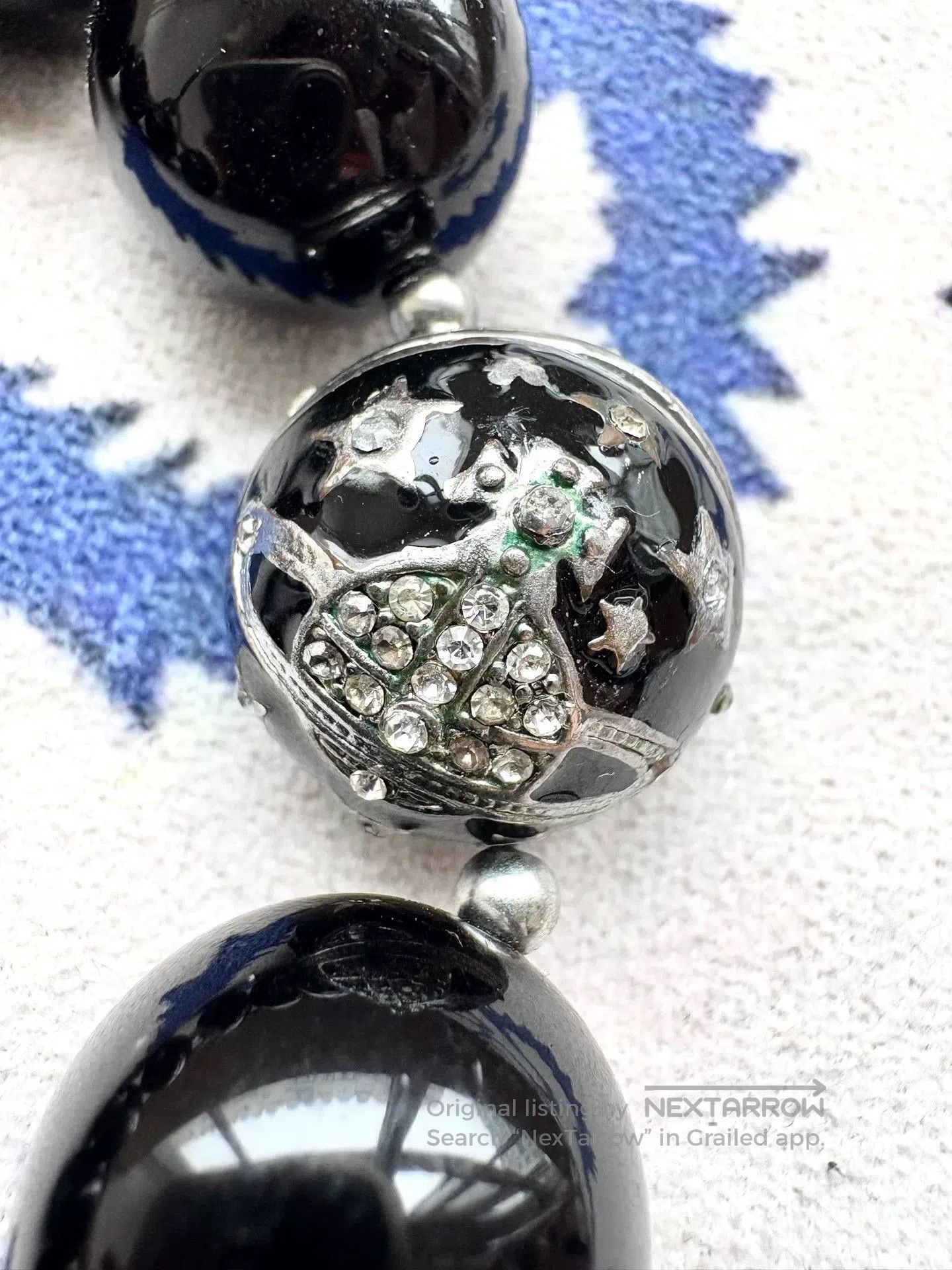 Vivienne Westwood vivienne westwood giant black onyx bracelet. Size ONE SIZE - 3 Thumbnail