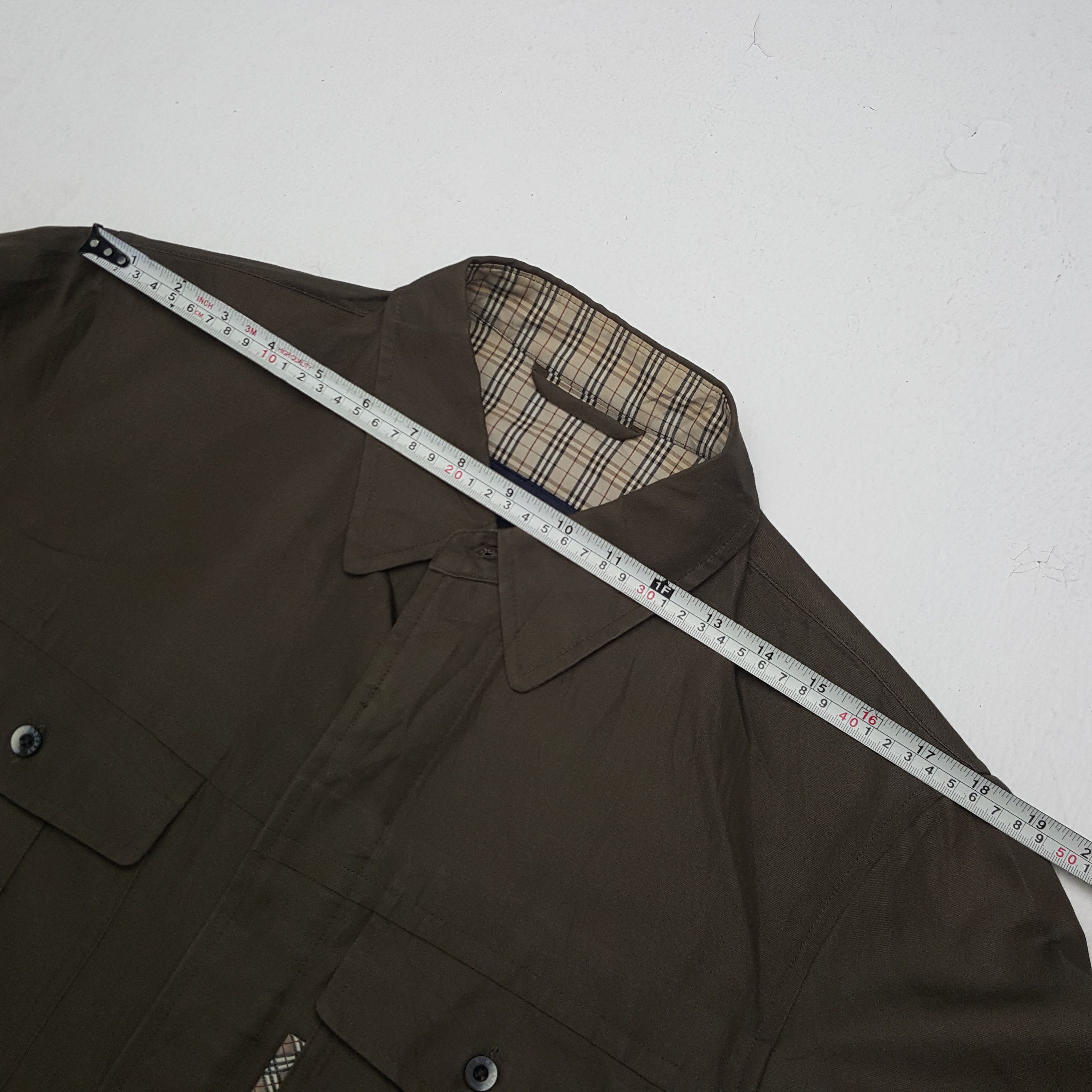Burberry × Japanese Brand × Vintage Vintage Burberry London Custom Art Worker Button Up Shirt Size US L / EU 52-54 / 3 - 6 Thumbnail