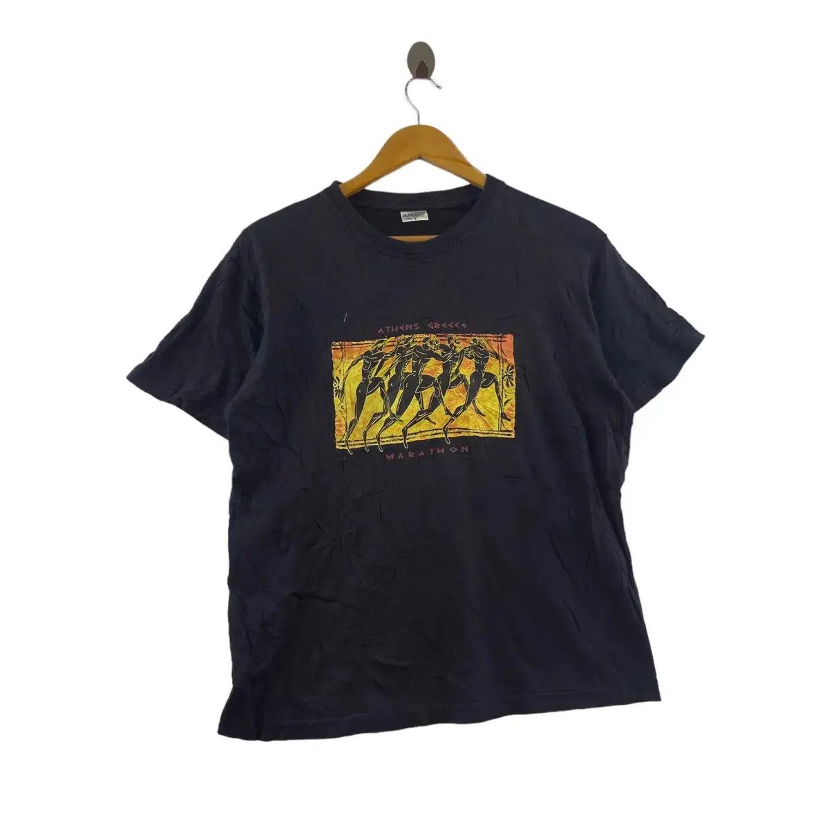 Vintage Vintage AMICO ATHENS GREECE MARATHON Tee Shirt Top Size S / US 4 / IT 40 - 1 Thumbnail