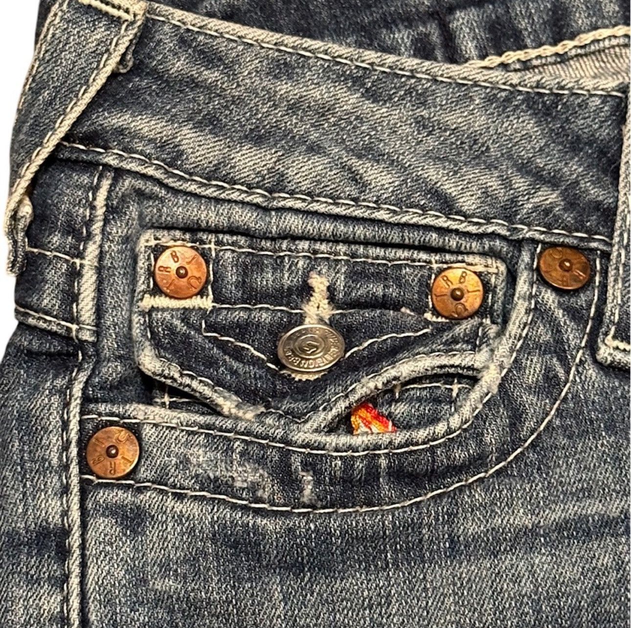 True Religion TRUE RELIGION Vintage Jeans Womens 26 × 24" Rainbow Size 26" / US 2 / IT 38 - 4 Thumbnail