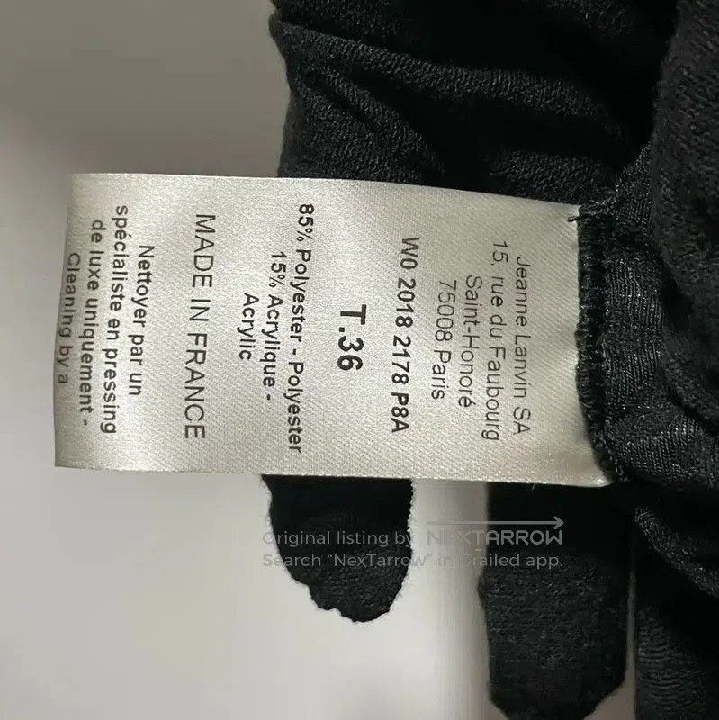 Lanvin Lanvin Black Cotton Dress for Women . Size XS / US 0-2 / IT 36-38 - 7 Thumbnail