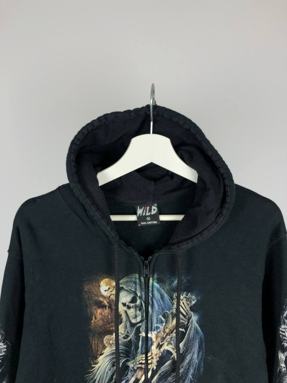 Other Wild Zip Hoodie Skeleton Satan Death Jacket size L Size US L / EU 52-54 / 3 - 3 Thumbnail