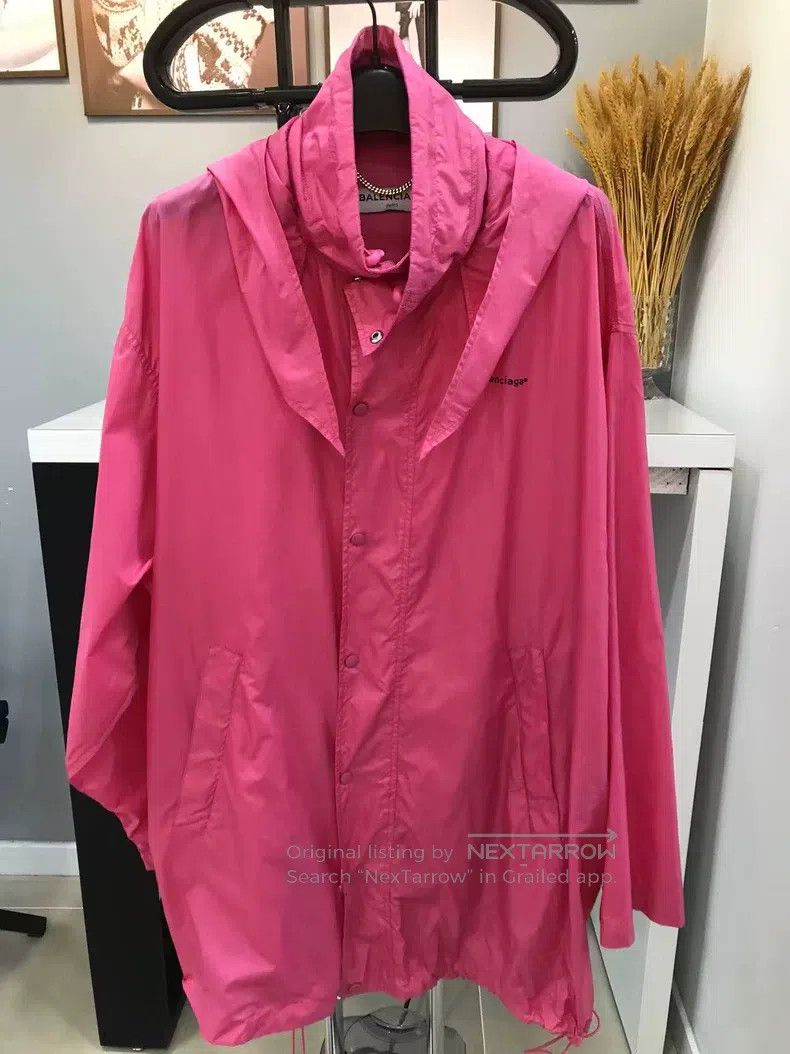 Balenciaga Balenciaga Pink nylon windbreaker Size XS / US 0-2 / IT 36-38 - 1 Thumbnail