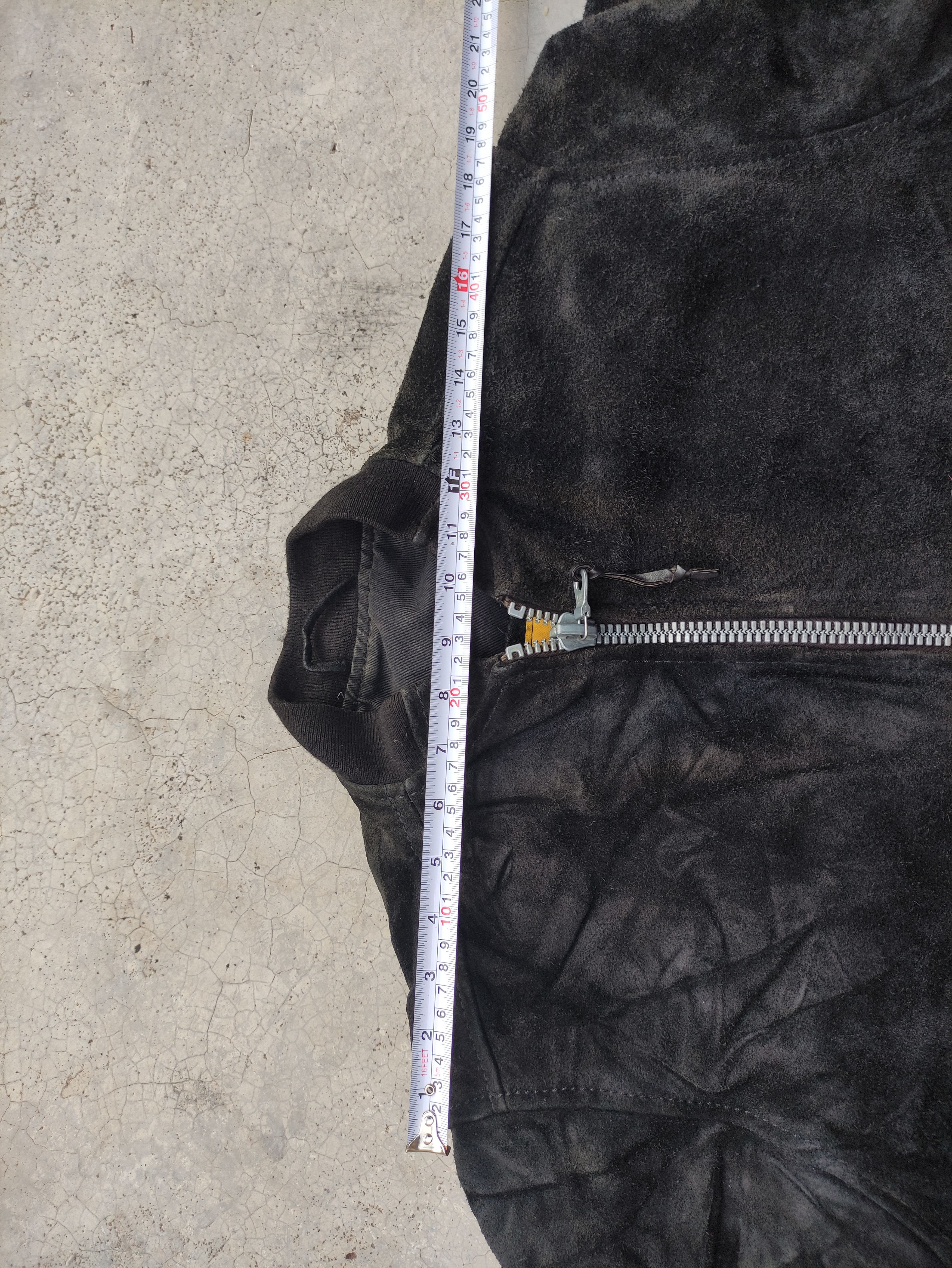Vintage 80's CHIPIE SUEDE LEATHER BOMBER JACKET RIRI ZIPPER Size US M / EU 48-50 / 2 - 20 Thumbnail