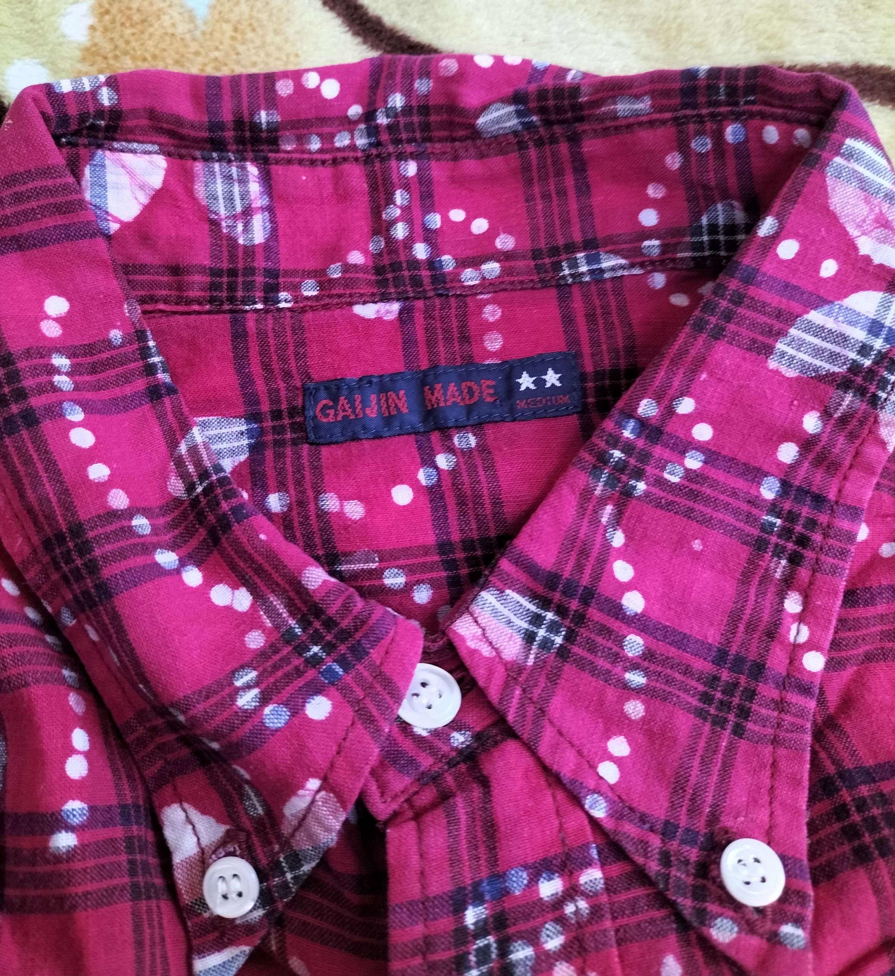 Blue Blue Japan Gaijin made floral plaid Okinawa shirt Size US M / EU 48-50 / 2 - 5 Thumbnail