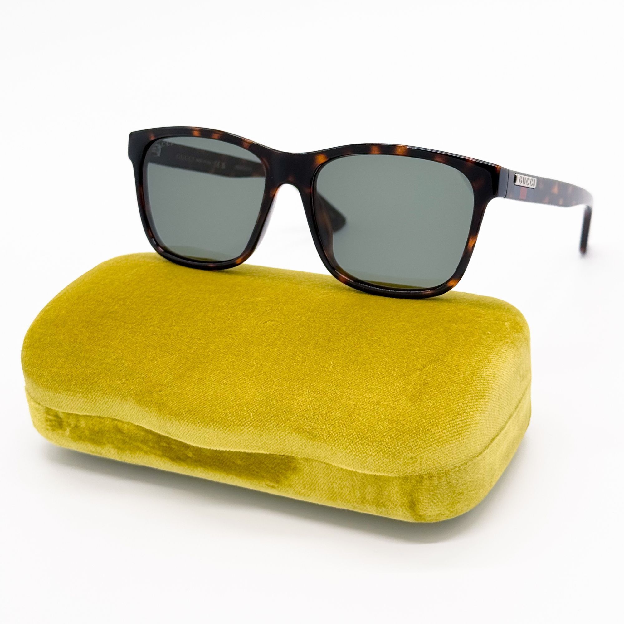 Gucci NEW GG0746S 003 UNISEX DARK GREEN HAVANA SUNGLASSES GUCCI Size ONE SIZE - 2 Thumbnail
