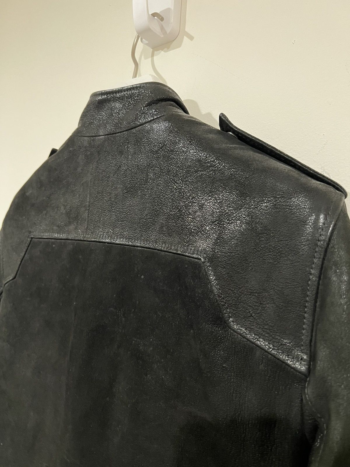 Balmain AW12 Biker Fencing Asymmetric Paneled Leather Jacket (50) Size US M / EU 48-50 / 2 - 4 Thumbnail