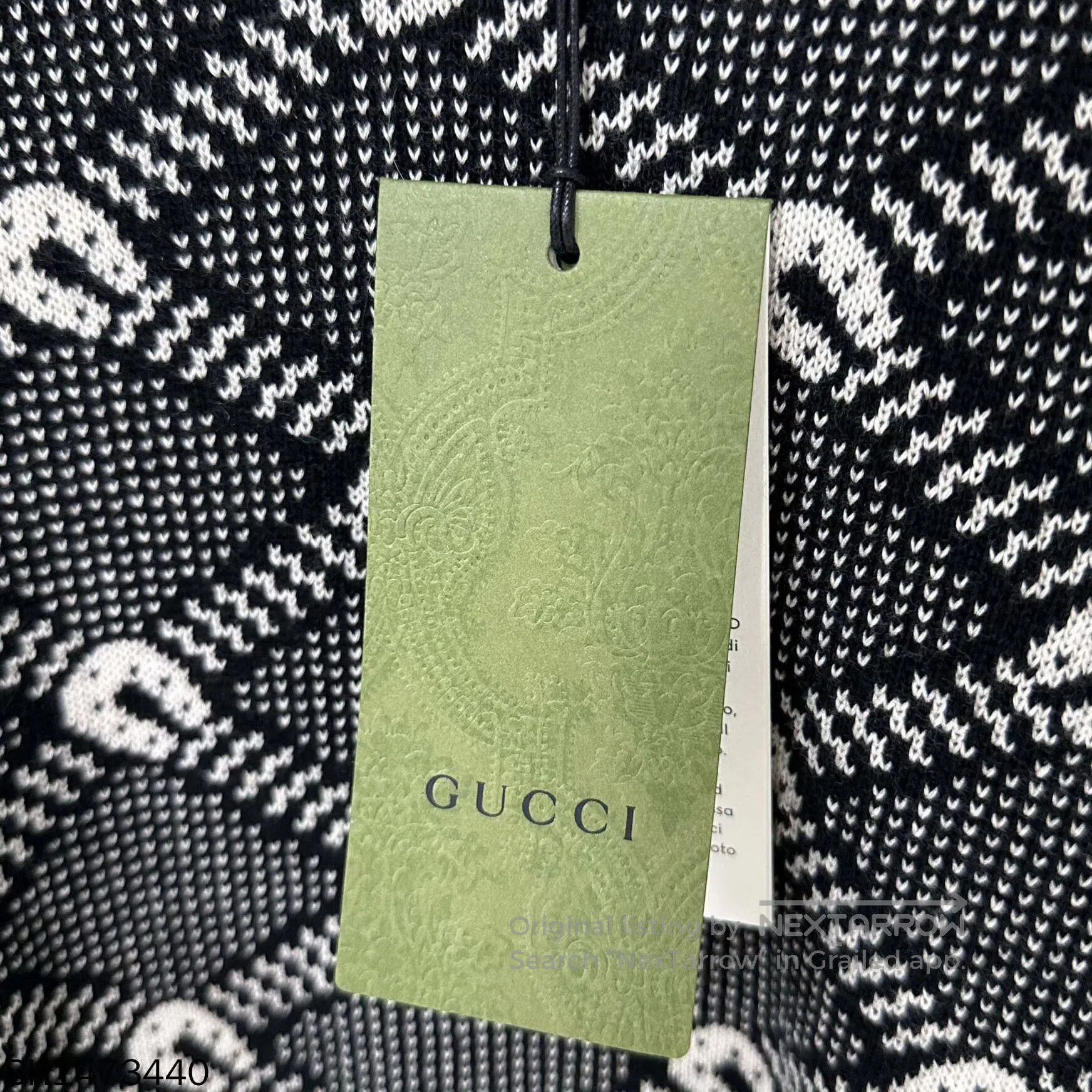 Gucci gucci v-neck diamond print sweater. Size US M / EU 48-50 / 2 - 4 Thumbnail