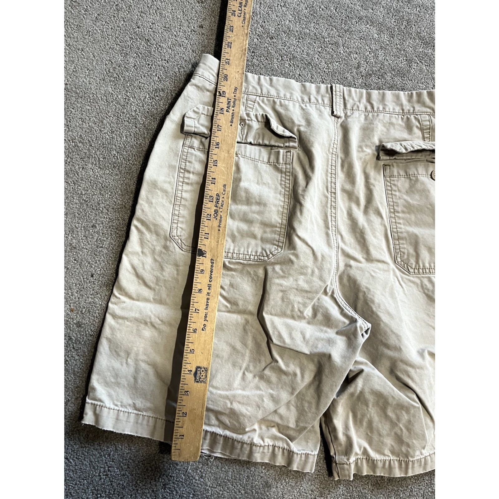 Dockers DOCKERS Men's Bermuda Shorts 34 Beige Casual Cotton Solid Pockets Regular Fit Size US 34 / EU 50 - 4 Thumbnail