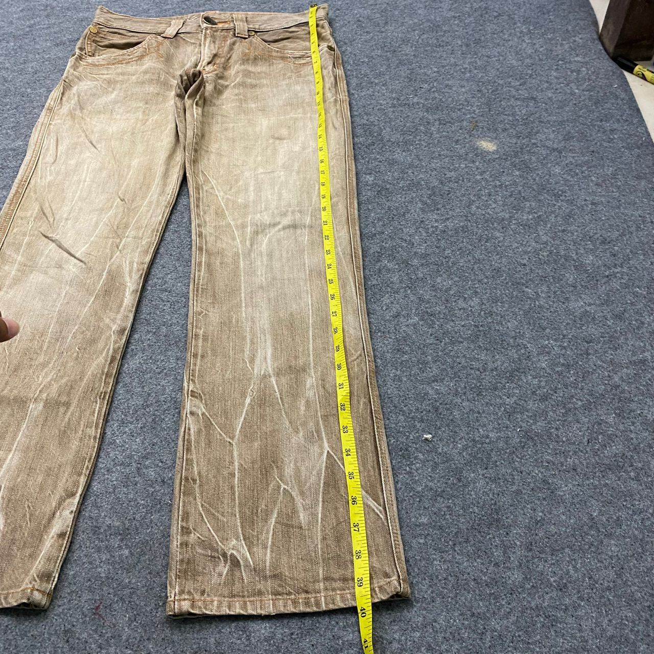 Edwin 💥Best Offer💥Vintage Edwin Blue Trip Distressed Denim Size US 33 - 3 Thumbnail