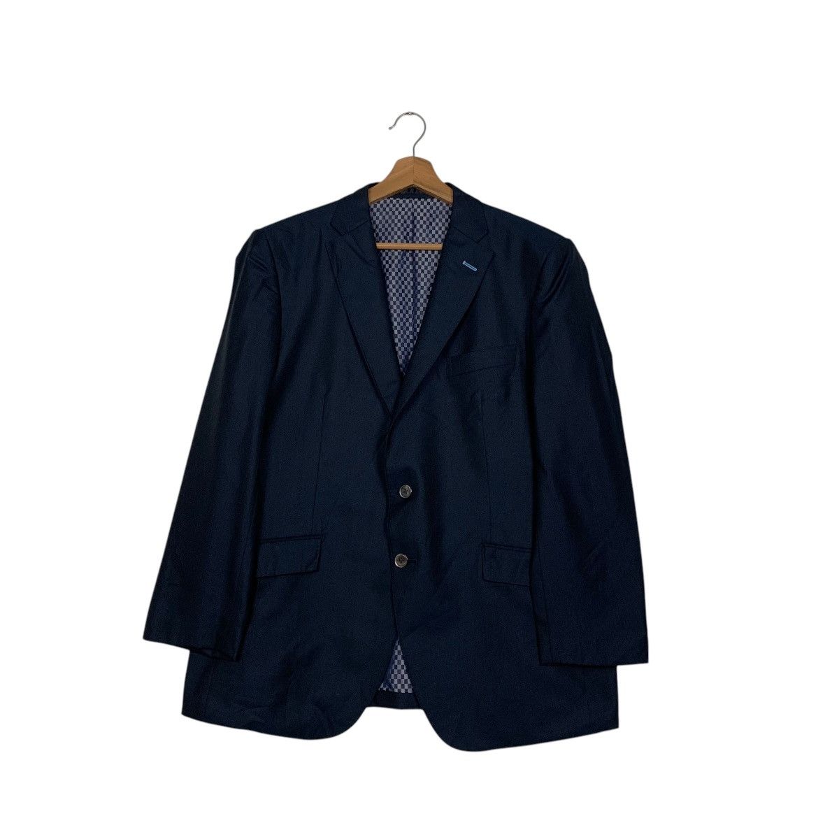 Japanese Brand DUE MISURA Wool Silk Blazer Jacket #2748-C124 Size US M / EU 48-50 / 2 - 1 Thumbnail