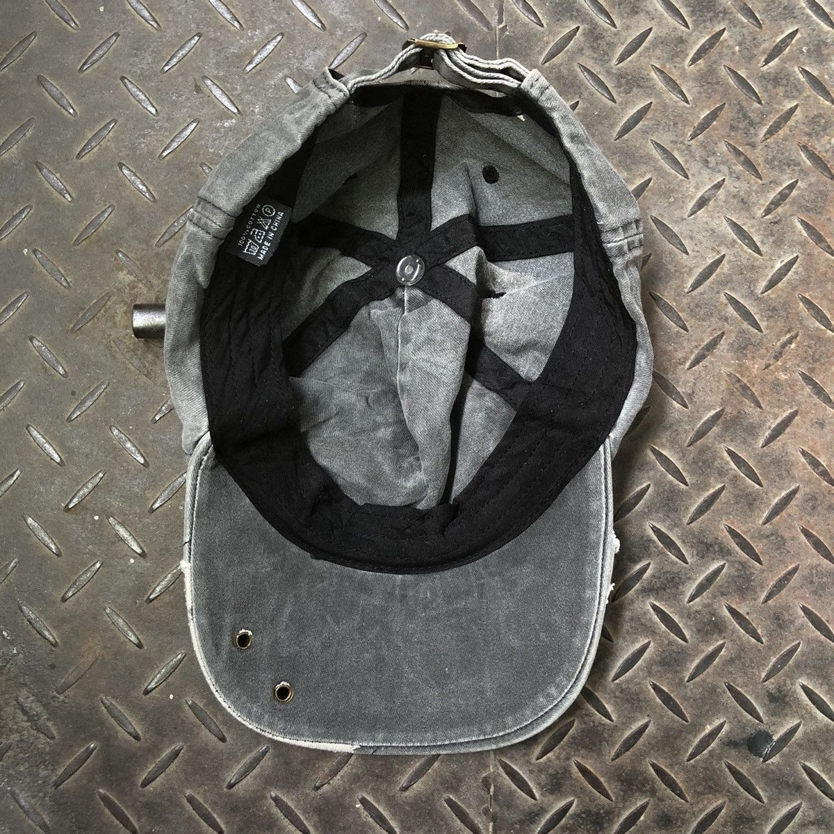 If Six Was Nine Vintage Guan Ripped Distressed Greywashed Hat Japanese Brand Size ONE SIZE - 8 Thumbnail