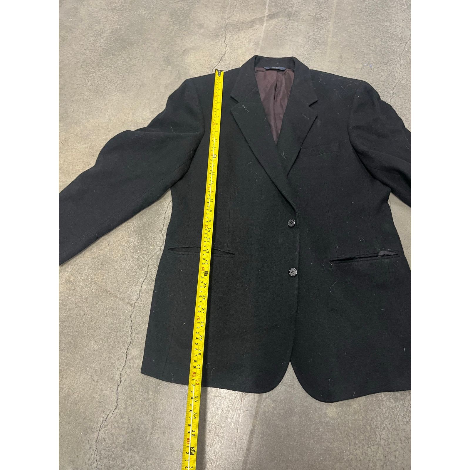Brooks Brothers Brooks Brothers Men’s 100% Camelhair Sports Coat Black Size 48R - 2 Thumbnail