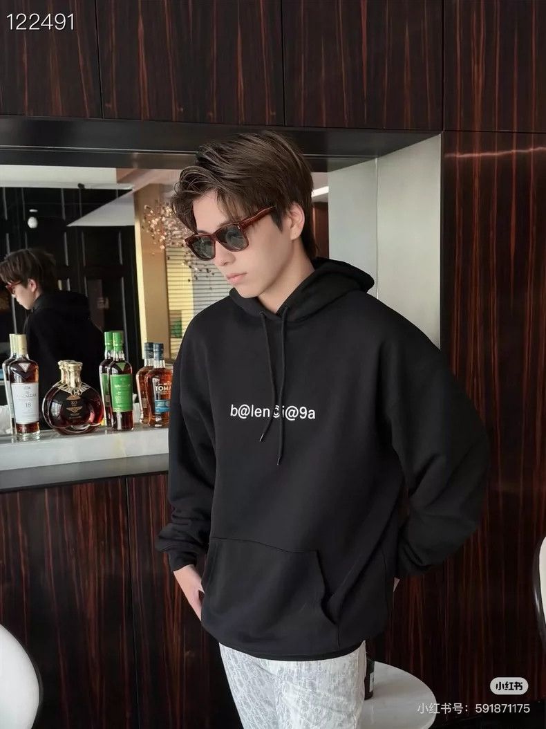 Balenciaga Balenciaga Black Mailbox Hoodie Size US M / EU 48-50 / 2 - 7 Thumbnail