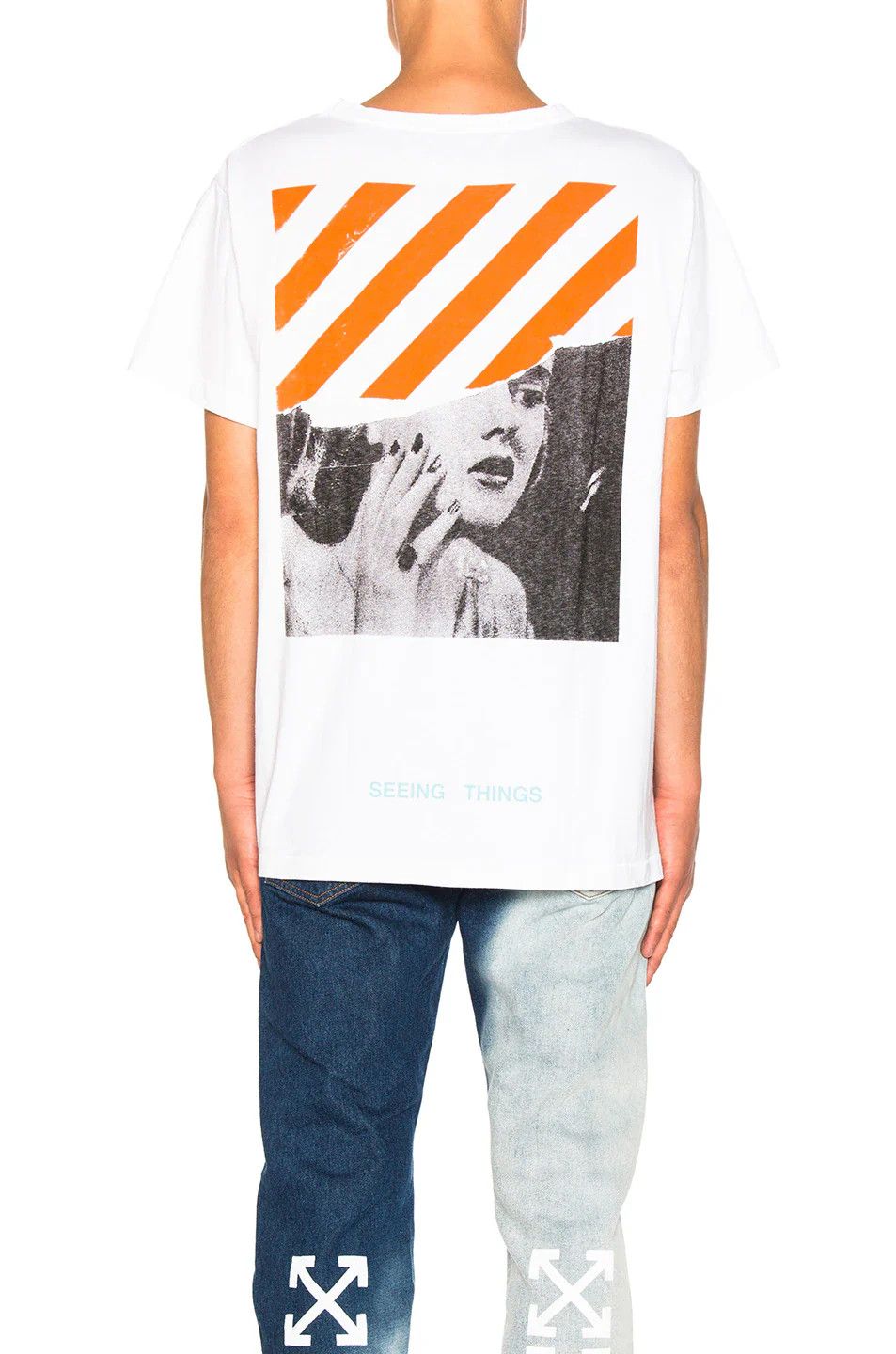 Off-White White Marilyn Monroe Photocopy Oversized T-Shirt Size S / US 4 / IT 40 - 2 Thumbnail