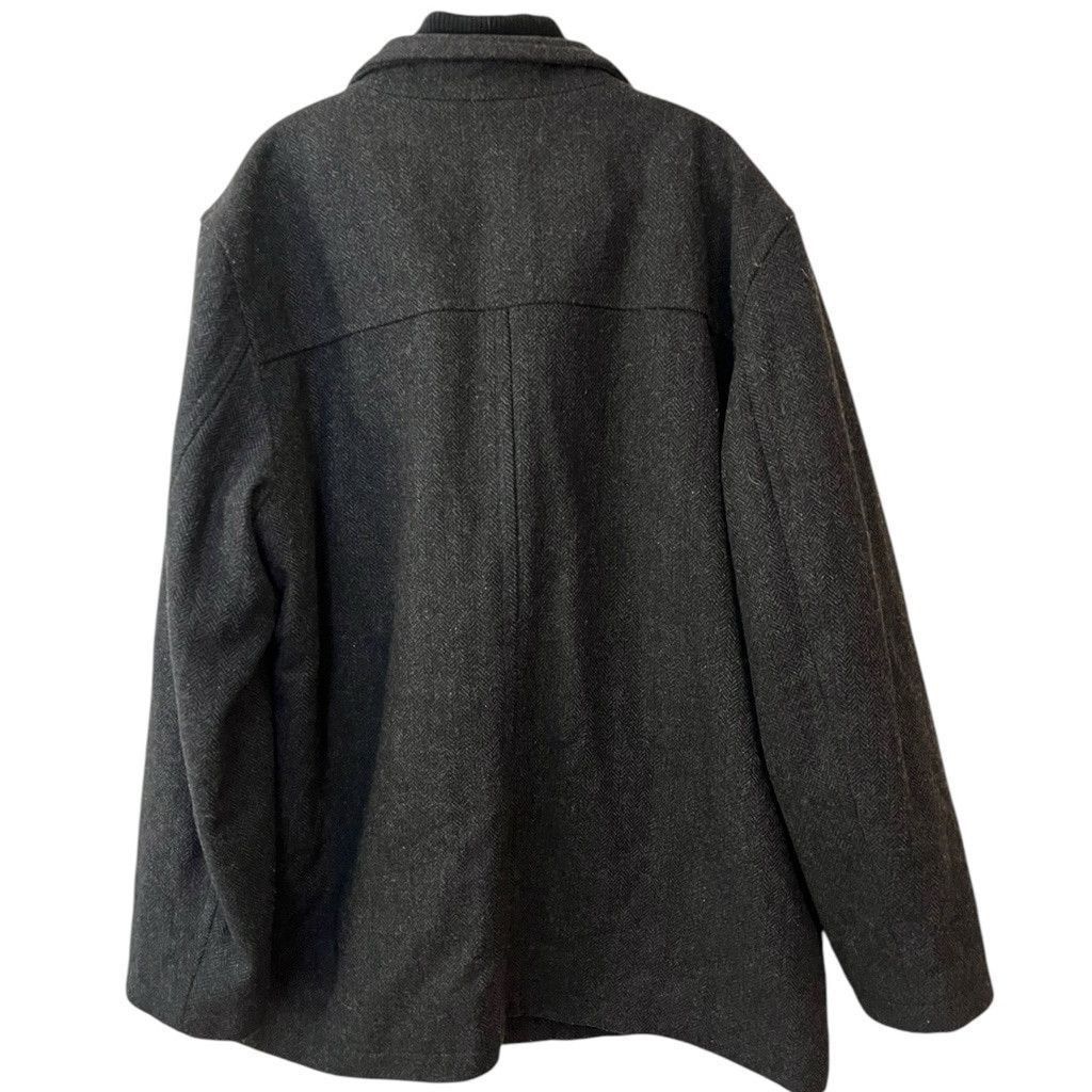 Nautica Nautica Wool Blend Overcoat Coat Jacket Dark Gray Black XXL Size US XXL / EU 58 / 5 - 3 Thumbnail