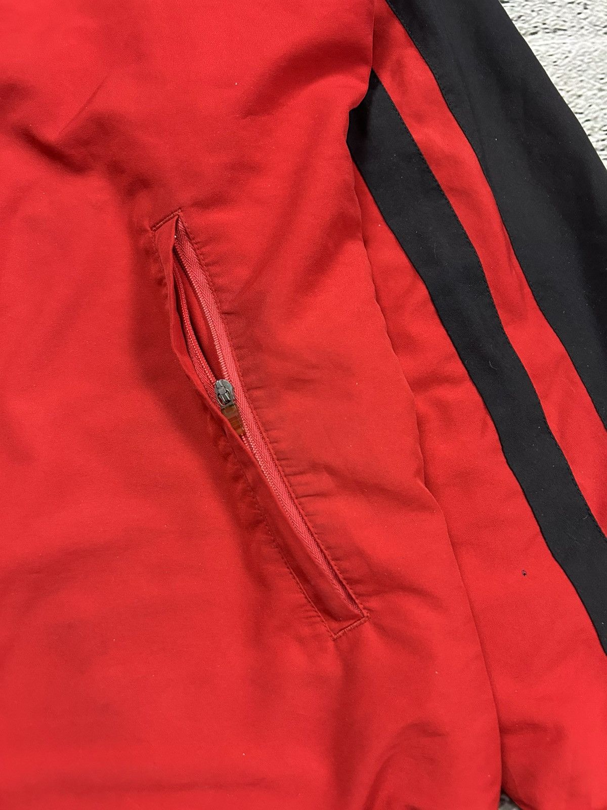 Adidas × Vintage Adidas track suit vintage red black nylon track pants drill Size US S / EU 44-46 / 1 - 7 Thumbnail
