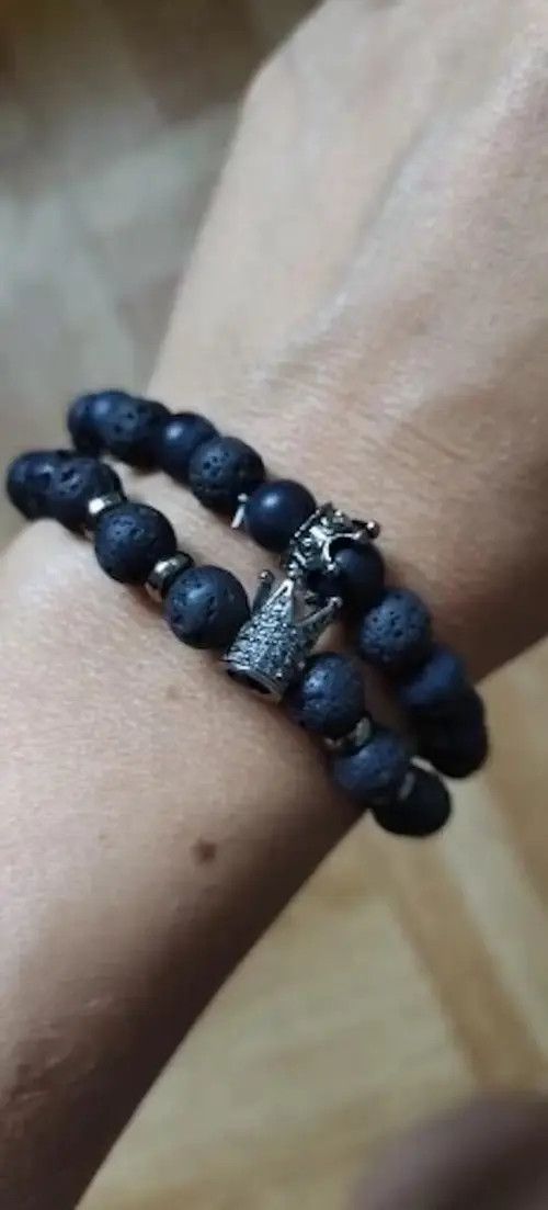 Other Lava Stone Bracelet Set Imperial Crown Size ONE SIZE - 2 Thumbnail