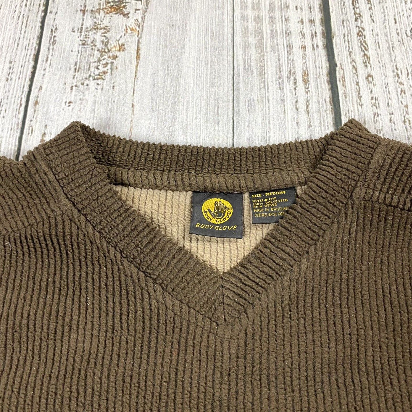 Body Glove VINTAGE Body Glove 90s Y2K Surf Long Sleeve Fleece Pullover Men’s Medium Brown Surf Skate Size US M / EU 48-50 / 2 - 2 Thumbnail