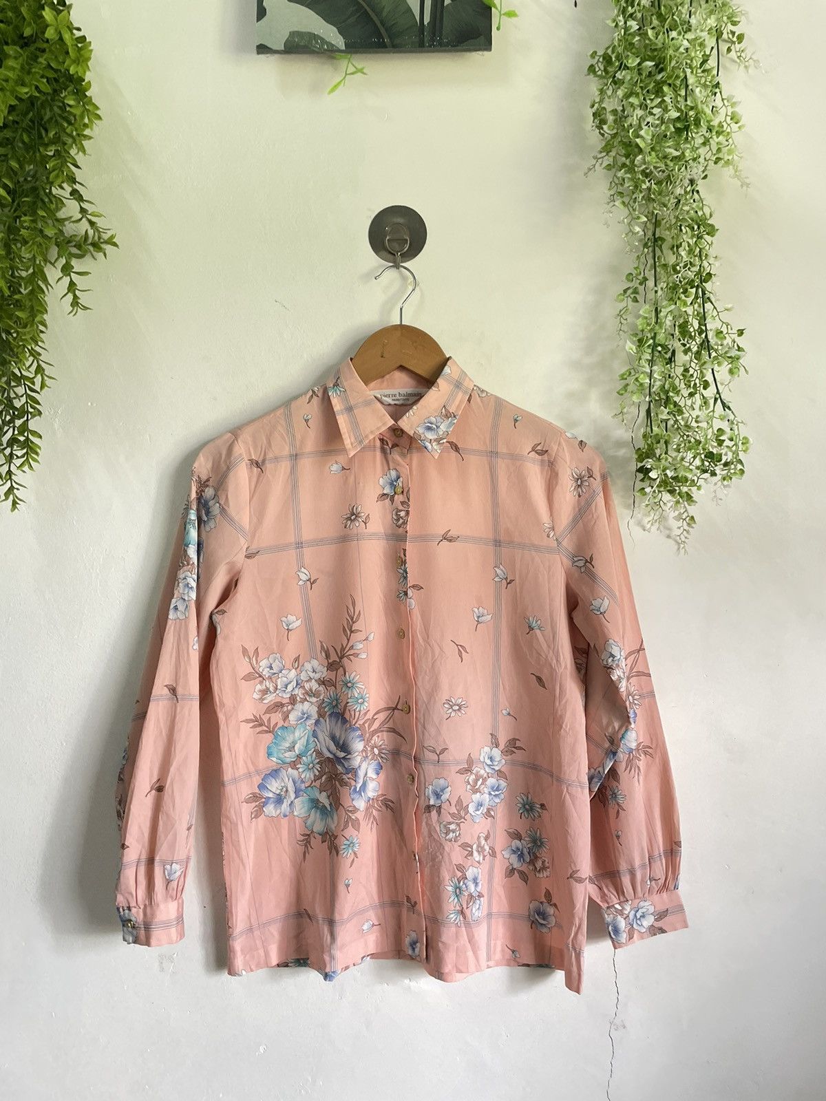 Balmain × Pierre Balmain Vintage Pierre Balmain tokyo Floral Blouse Size S / US 4 / IT 40 - 1 Thumbnail