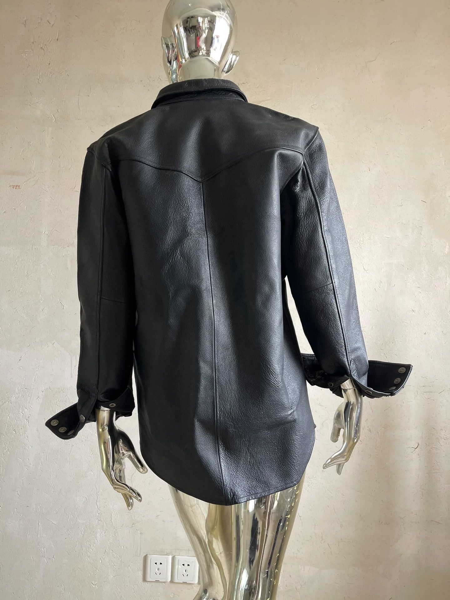 Playboy PLAYBOY Vtg Litchi Grain Leather Shacket Unisex XL Size US XL / EU 56 / 4 - 5 Thumbnail