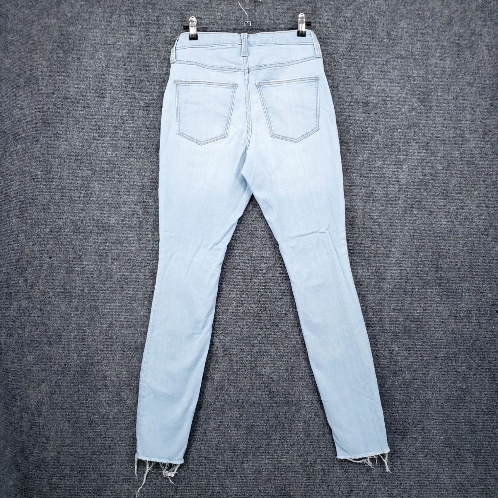 Vintage Universal Thread Jeans Women Blue High Rise Skinny Stretch Raw Hem Denim 2/26R Size 26" / US 2 / IT 38 - 2 Thumbnail