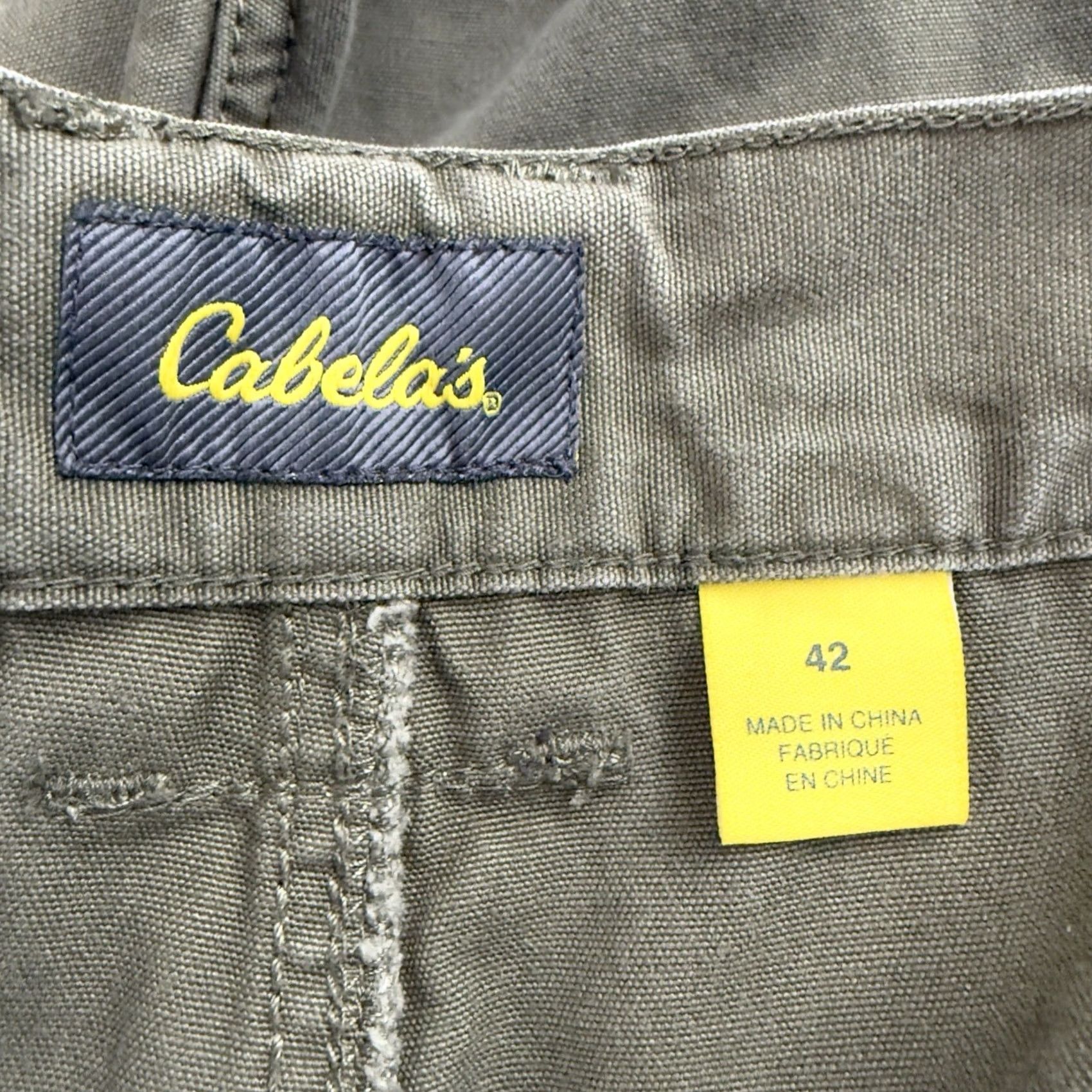 Vintage Cabela's 6-pocket 100% Cotton Green Hiking Cargo Shorts Mens Size 42 Size US 42 / EU 58 - 4 Thumbnail