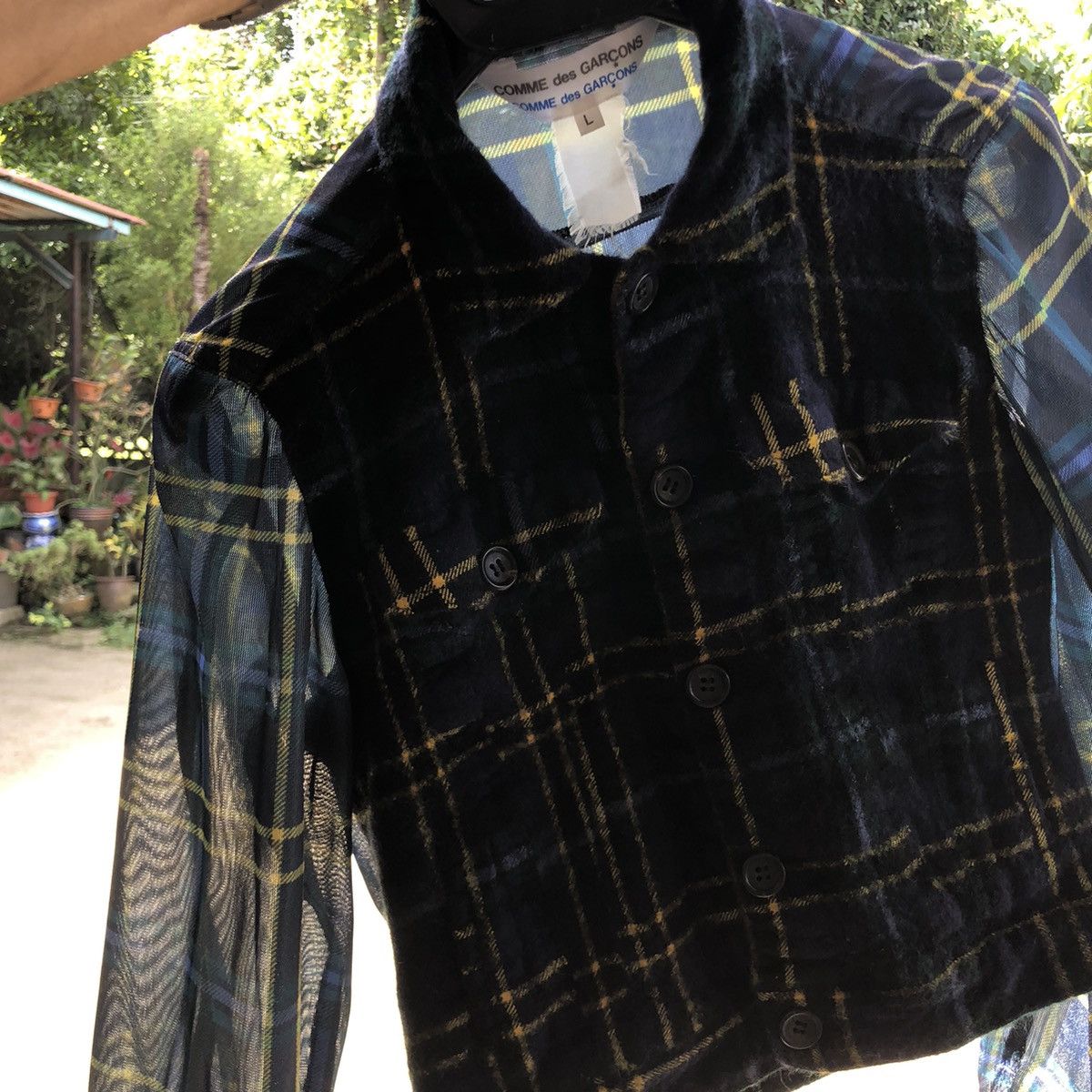 Comme des Garcons vintage Comme des Garcons Archive Hybrid Tartan Jacket Size M / US 6-8 / IT 42-44 - 11 Thumbnail