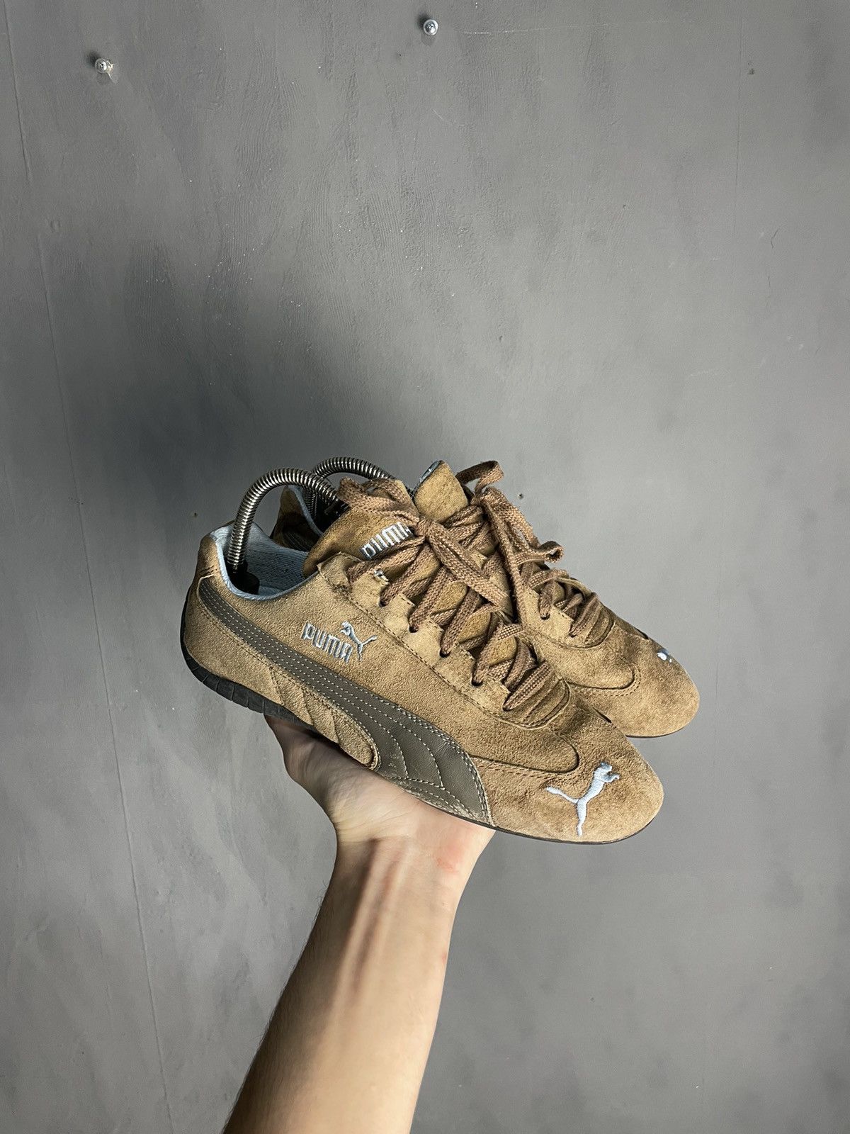 Puma Vintage Puma Speedcat Brown Leather Sneakers Size US 7.5 / EU 40-41 - 1 Thumbnail