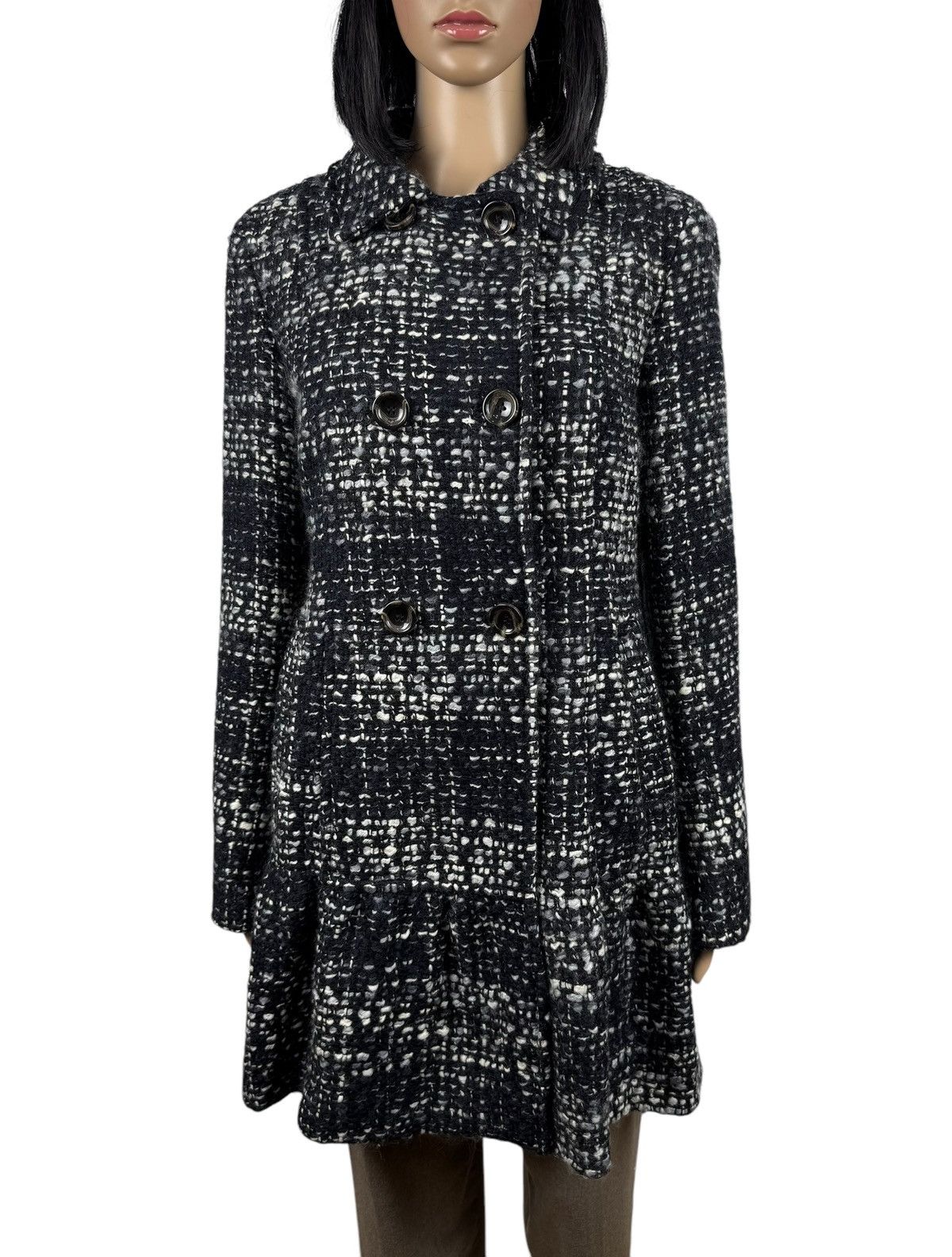Weekend Max Mara Weekend Max Mara Wool Woven Knit Coat Pleated size US10 IT44 Size L / US 10 / IT 46 - 3 Thumbnail