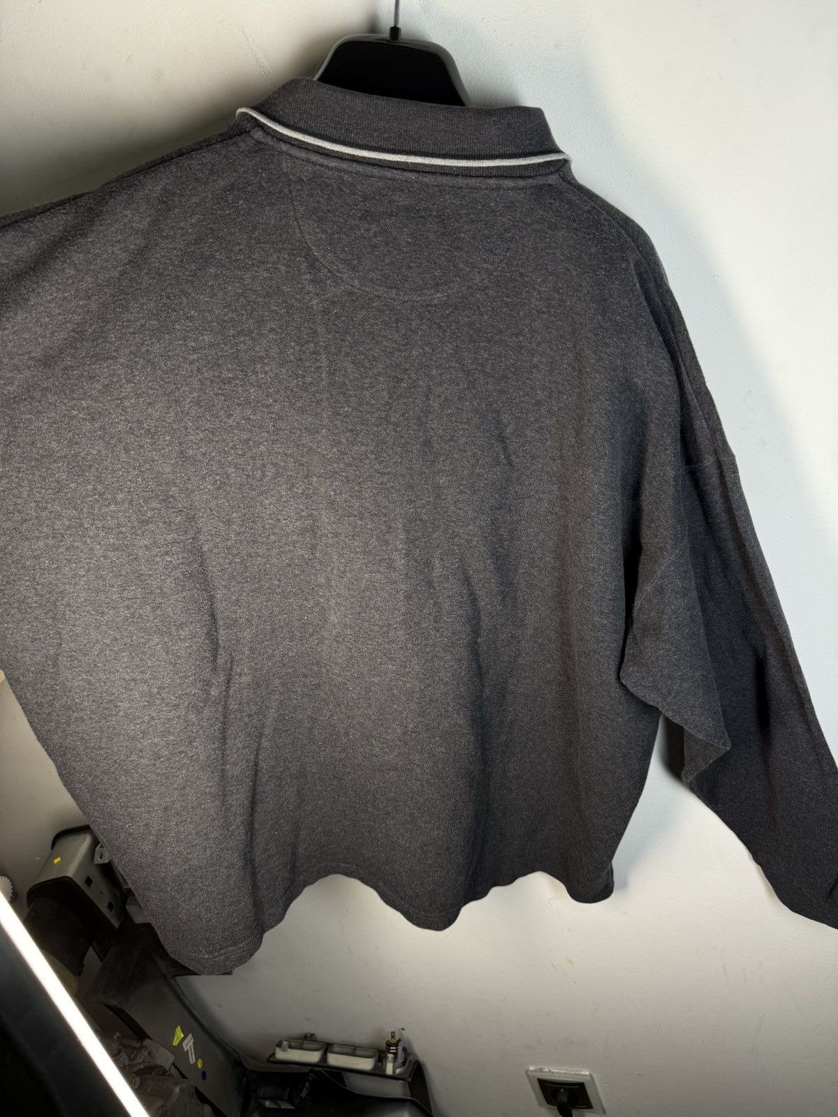 Yves Saint Laurent 90s YSL Sweatshirt 1/4 Quarter Zip Grey Vintage Sweater Size US XXL / EU 58 / 5 - 17 Thumbnail