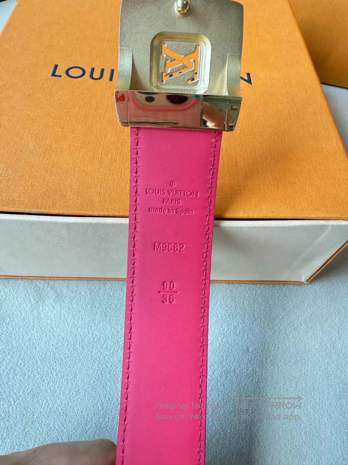 Louis Vuitton LV White Multicolor Pink Limited Belt. Size ONE SIZE - 5 Thumbnail