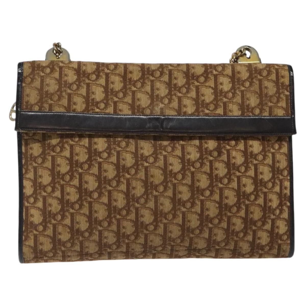 Dior DIOR Trotter Canvas Shoulder Bag Brown Gold Size ONE SIZE - 2 Thumbnail