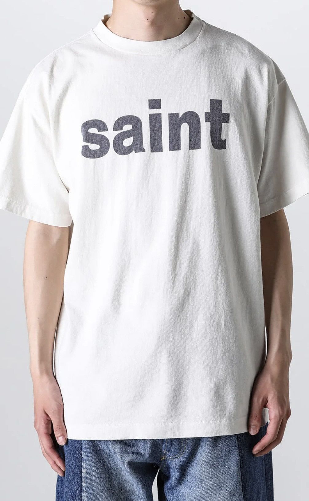 image of Saint Michael Tee in White, Men's (Size 2XL)