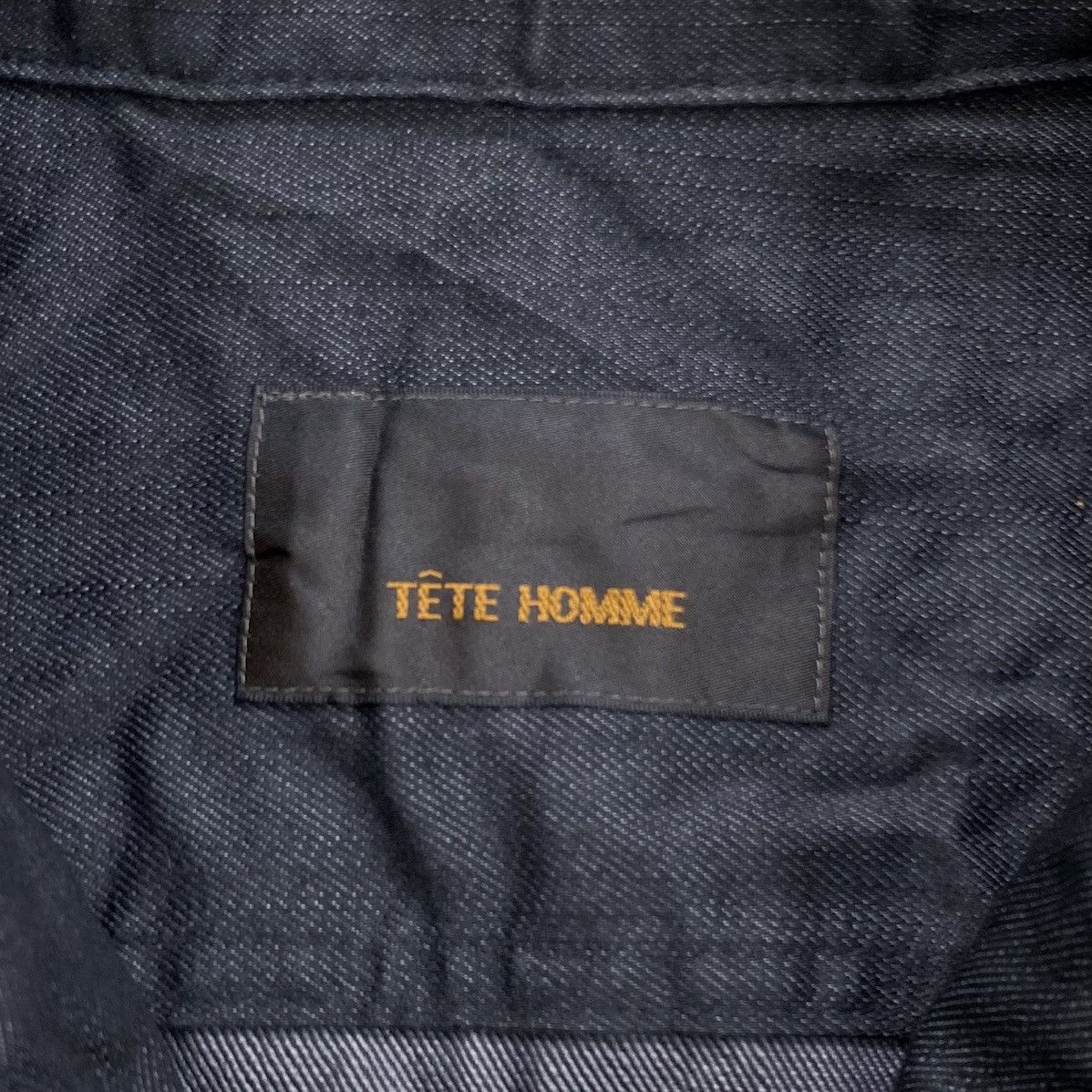 Issey Miyake Vintage Issey Miyake Tete Homme Black Denim Jacket Designer Size US M / EU 48-50 / 2 - 5 Thumbnail