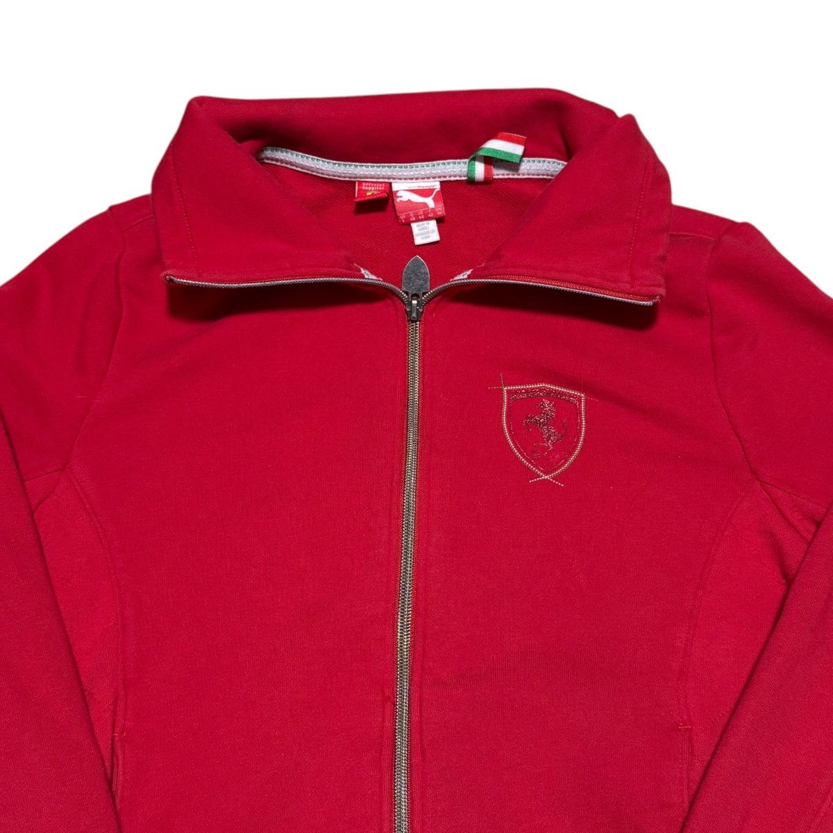 Ferrari × Puma Official Puma Ferrari Red Full Zip Jacket Women’s Large Size L / US 10 / IT 46 - 2 Thumbnail