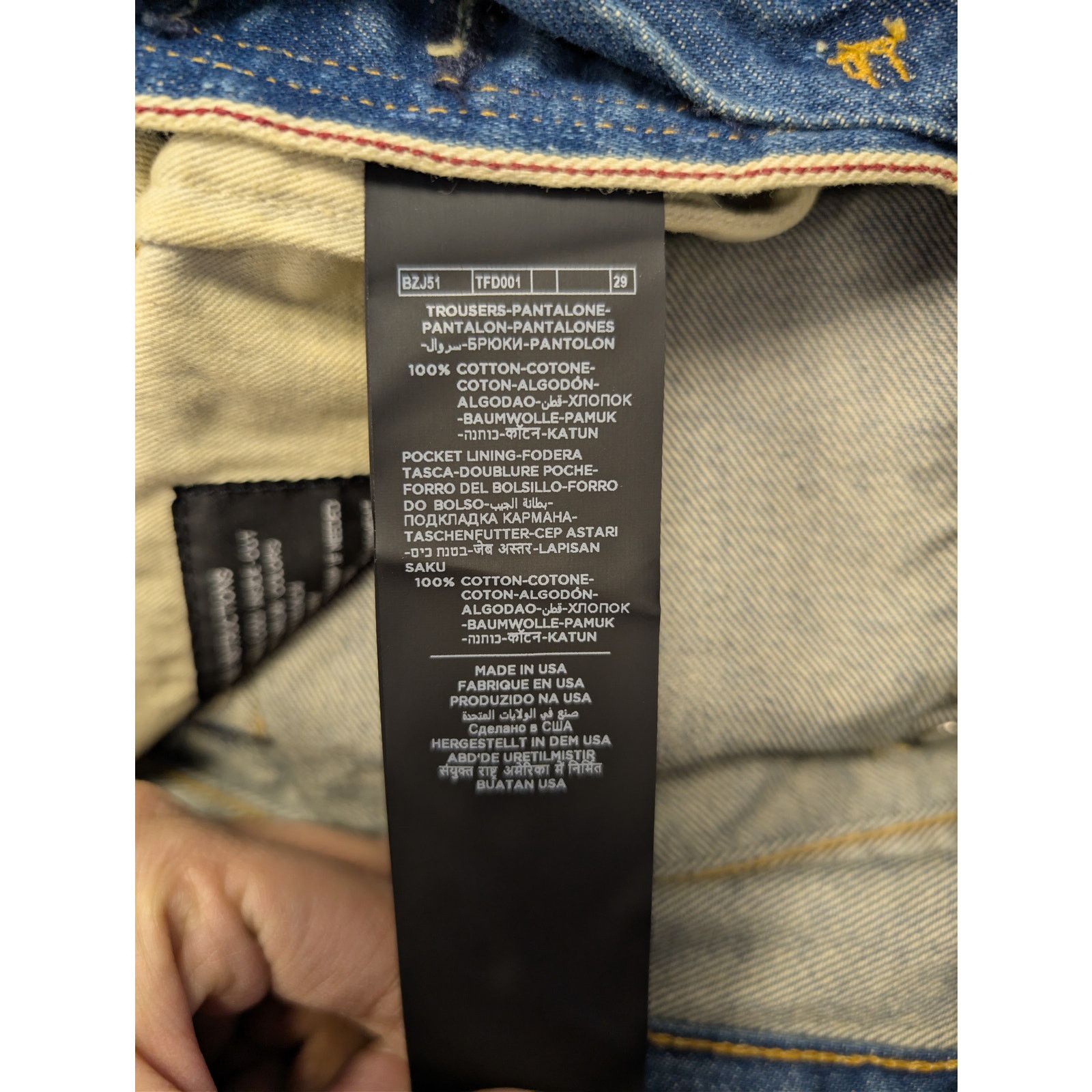 Tom Ford o1rshd1 Q:2 / Slim Jeans in Navy Size US 34 / EU 50 - 17 Thumbnail