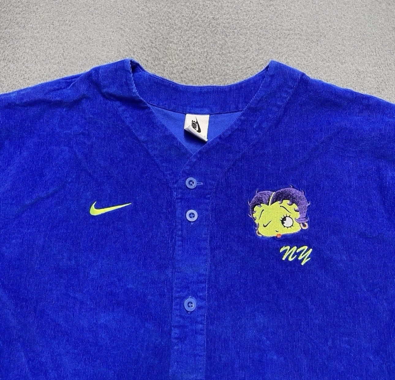 Other Nike x Olivia Kim x Betty Boop Embroidered Corduroy Jersey Size M / US 6-8 / IT 42-44 - 2 Thumbnail