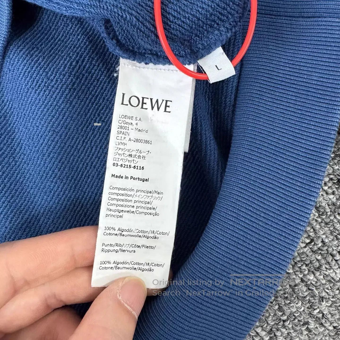 Loewe Blue Long Sleeve Graphic Sweatshirt Size L. Size US L / EU 52-54 / 3 - 8 Thumbnail