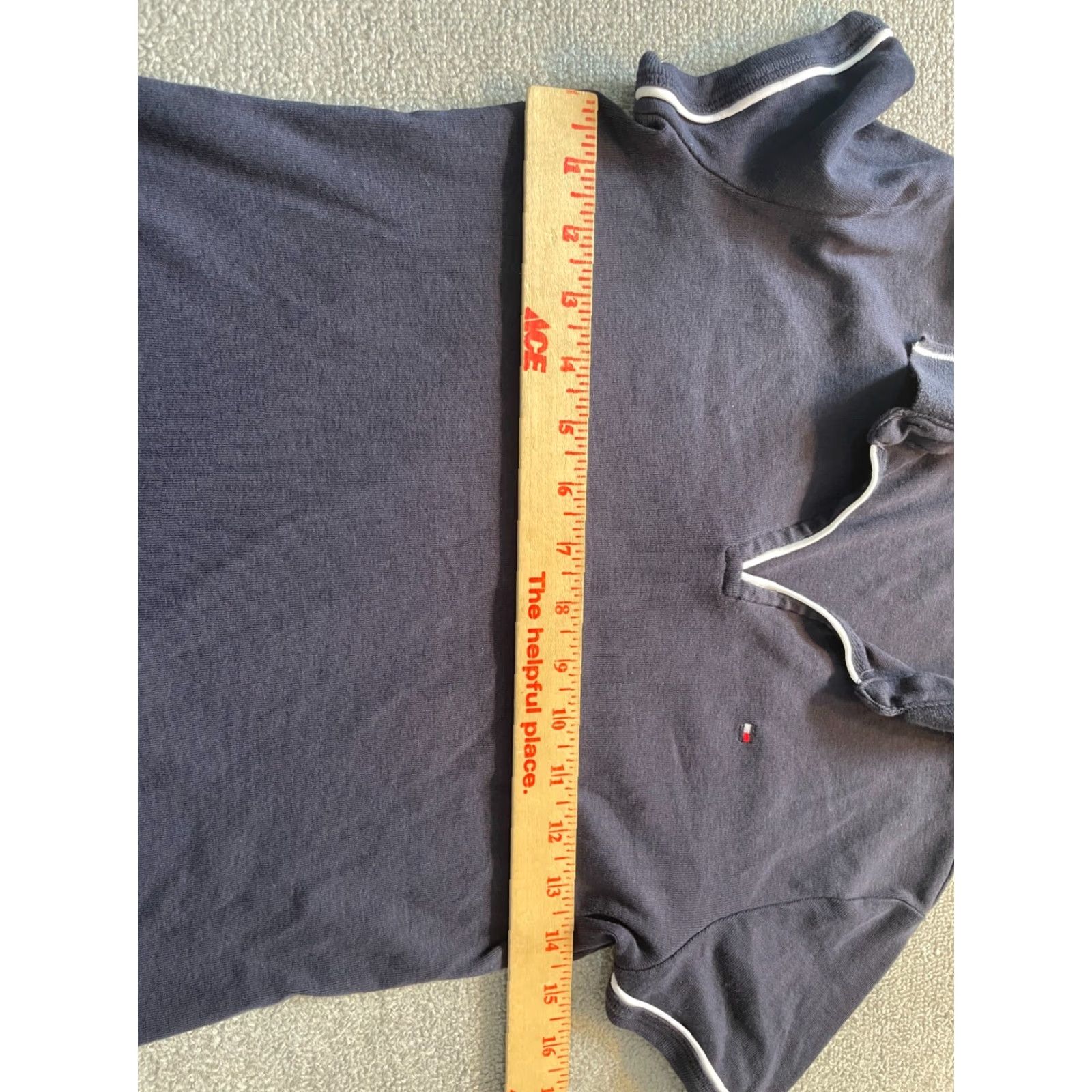 Tommy Hilfiger Tommy Hilfiger Womens XS Top Short Sleeve Blue Collar T-Shirt Shirt Casual Cotton Blend Paisley Basic Size XS / US 0-2 / IT 36-38 - 5 Thumbnail